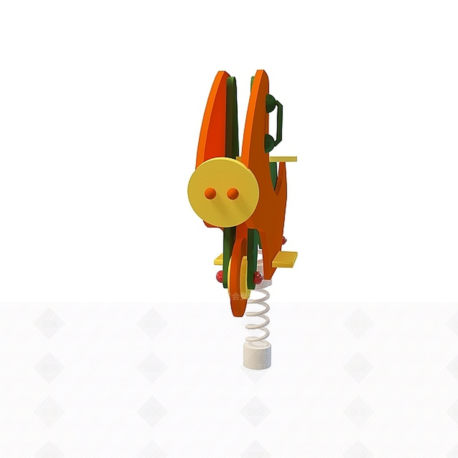 现代童趣木马3D模型下载【ID:1197871178】