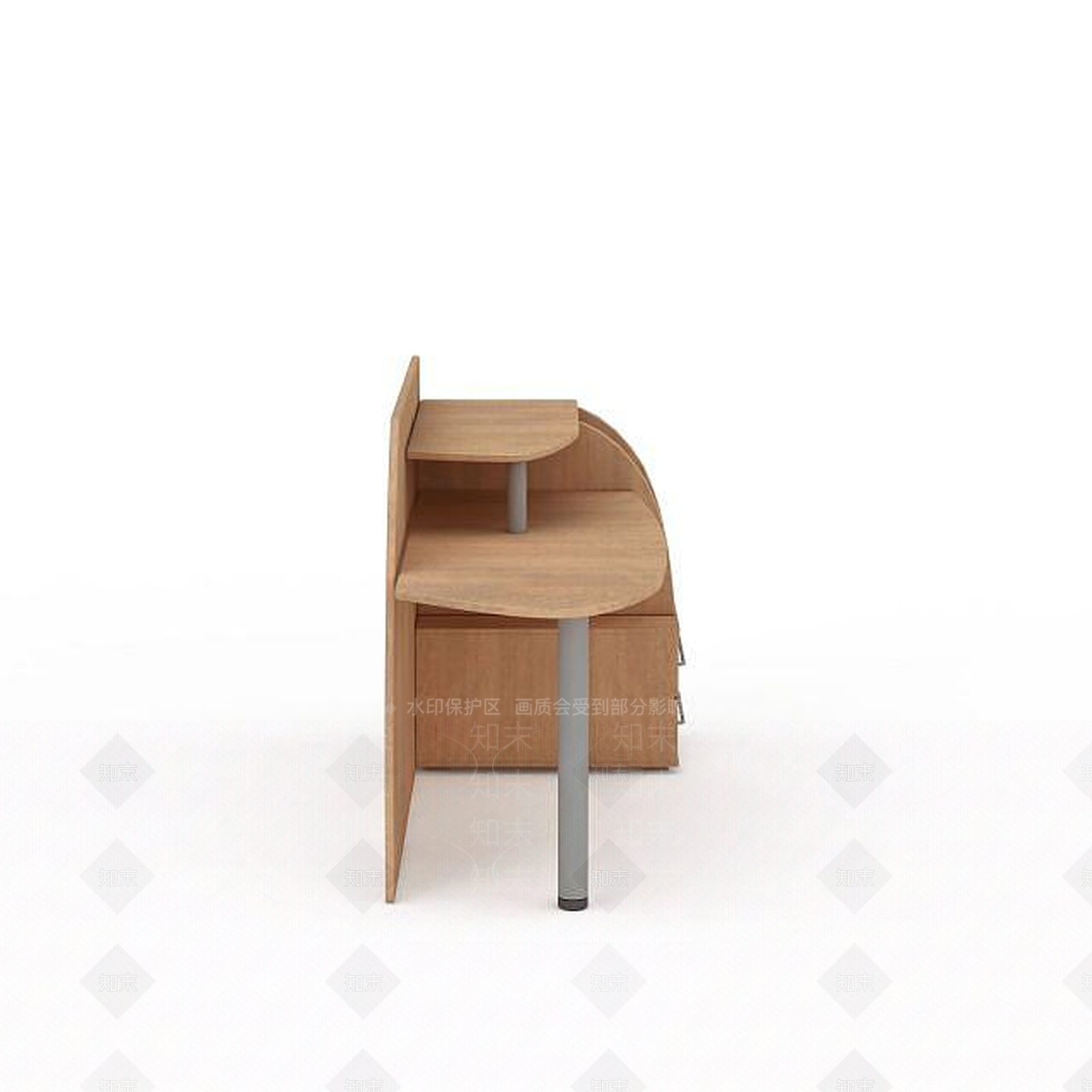 现代办公电脑桌3D模型下载【ID:1197871387】