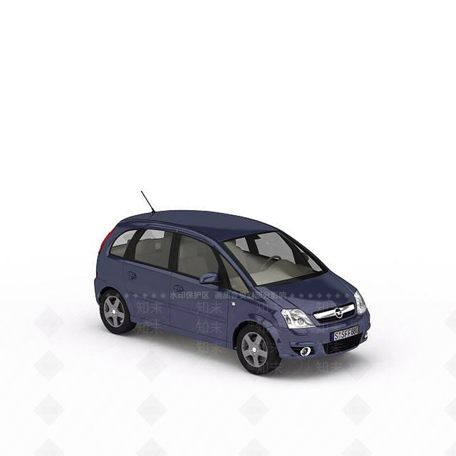 现代家用汽车3D模型下载【ID:1197874558】