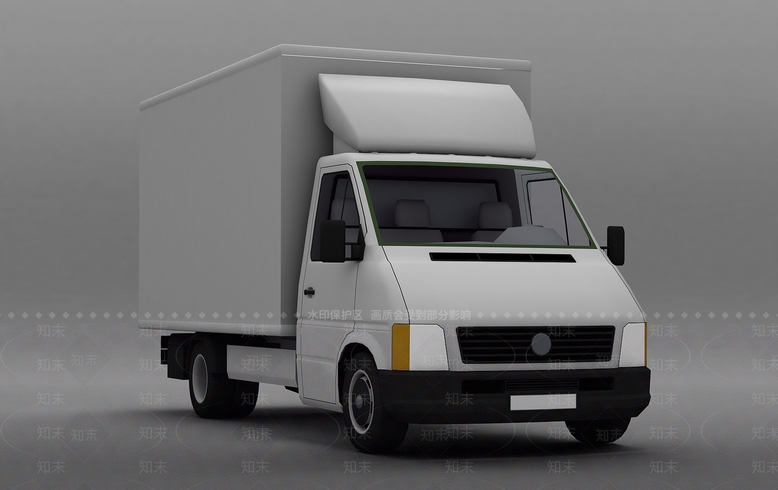 现代封闭货车3D模型下载【ID:1197874717】