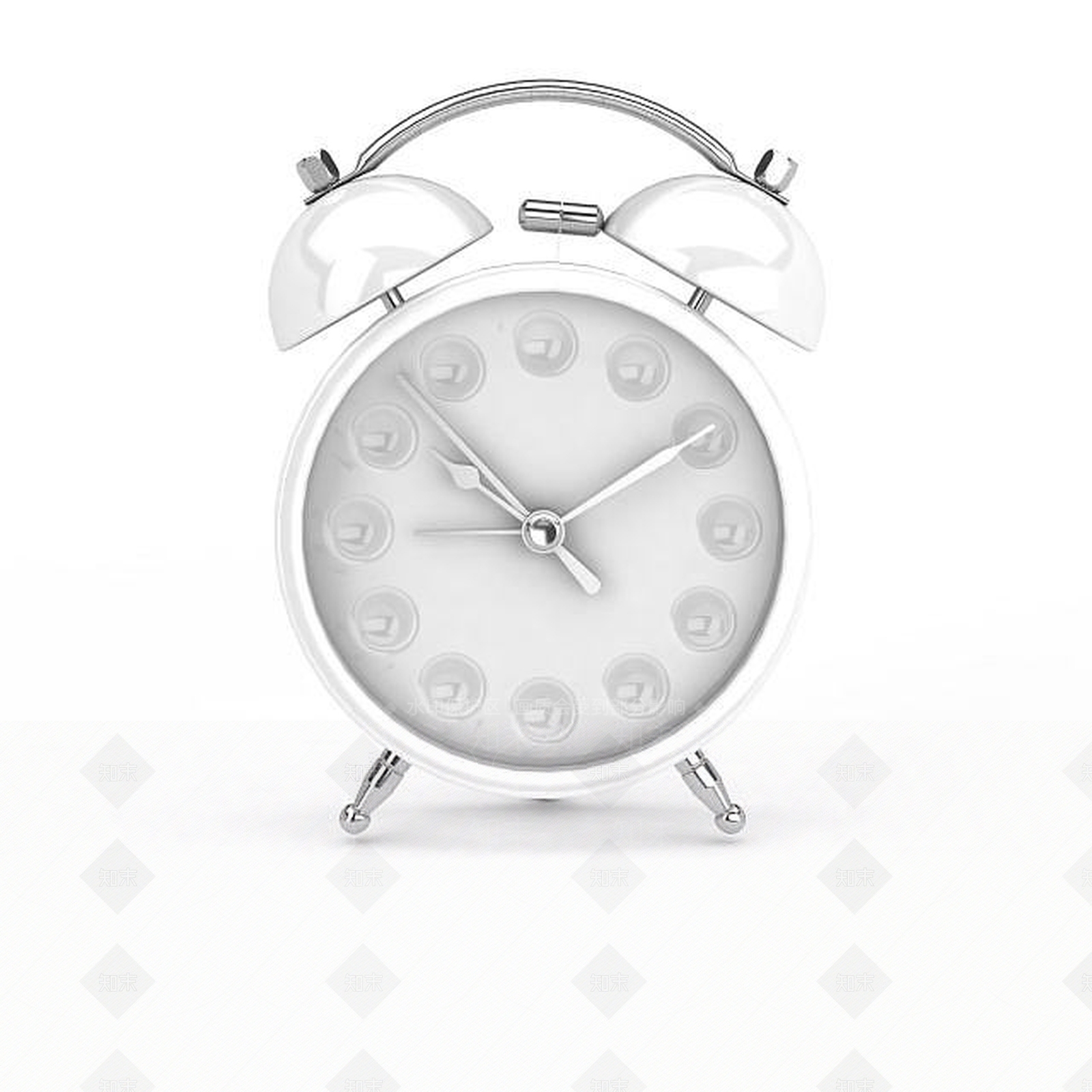 现代复古创意闹钟3D模型下载【ID:1197875367】