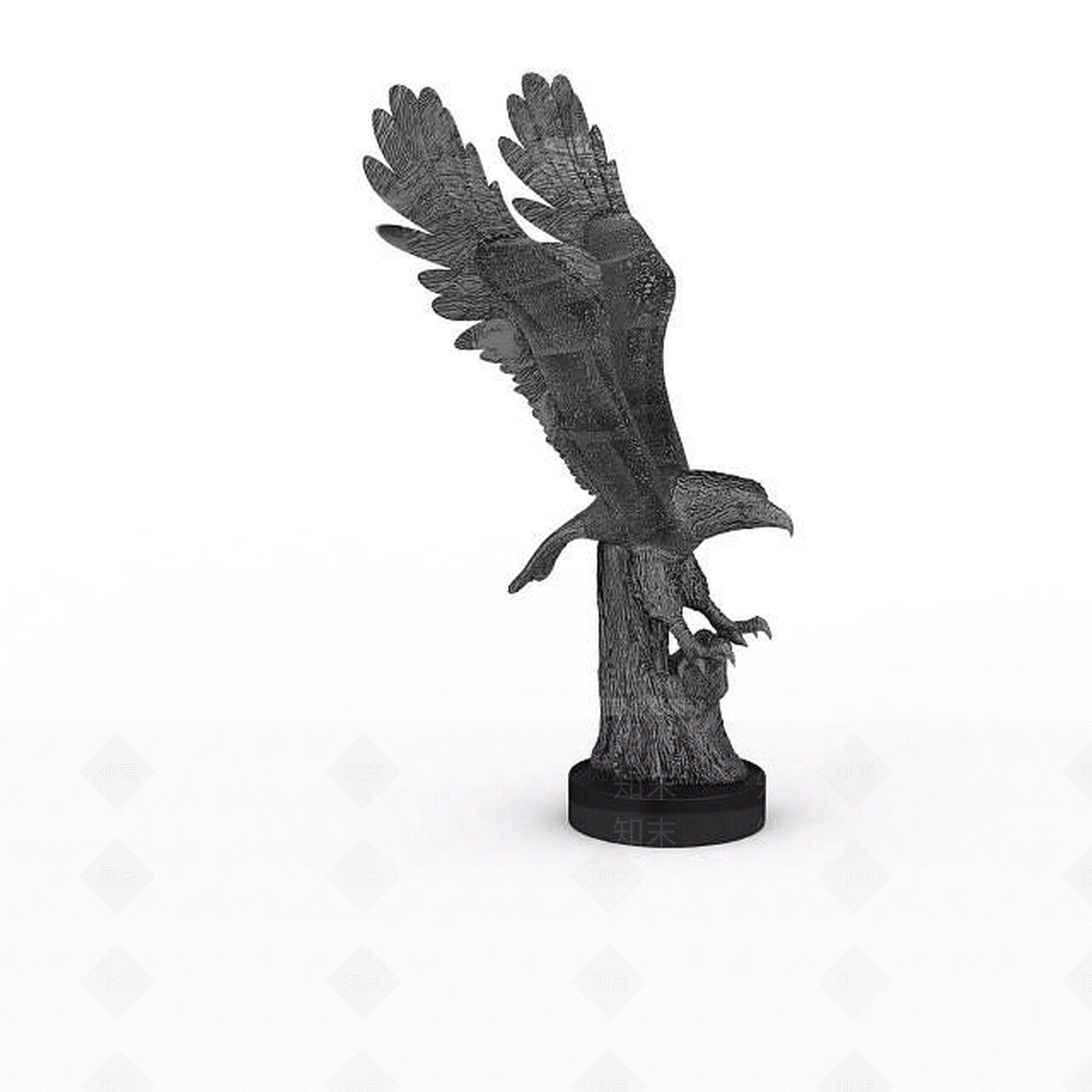 现代老鹰摆件3D模型下载【ID:1197875508】