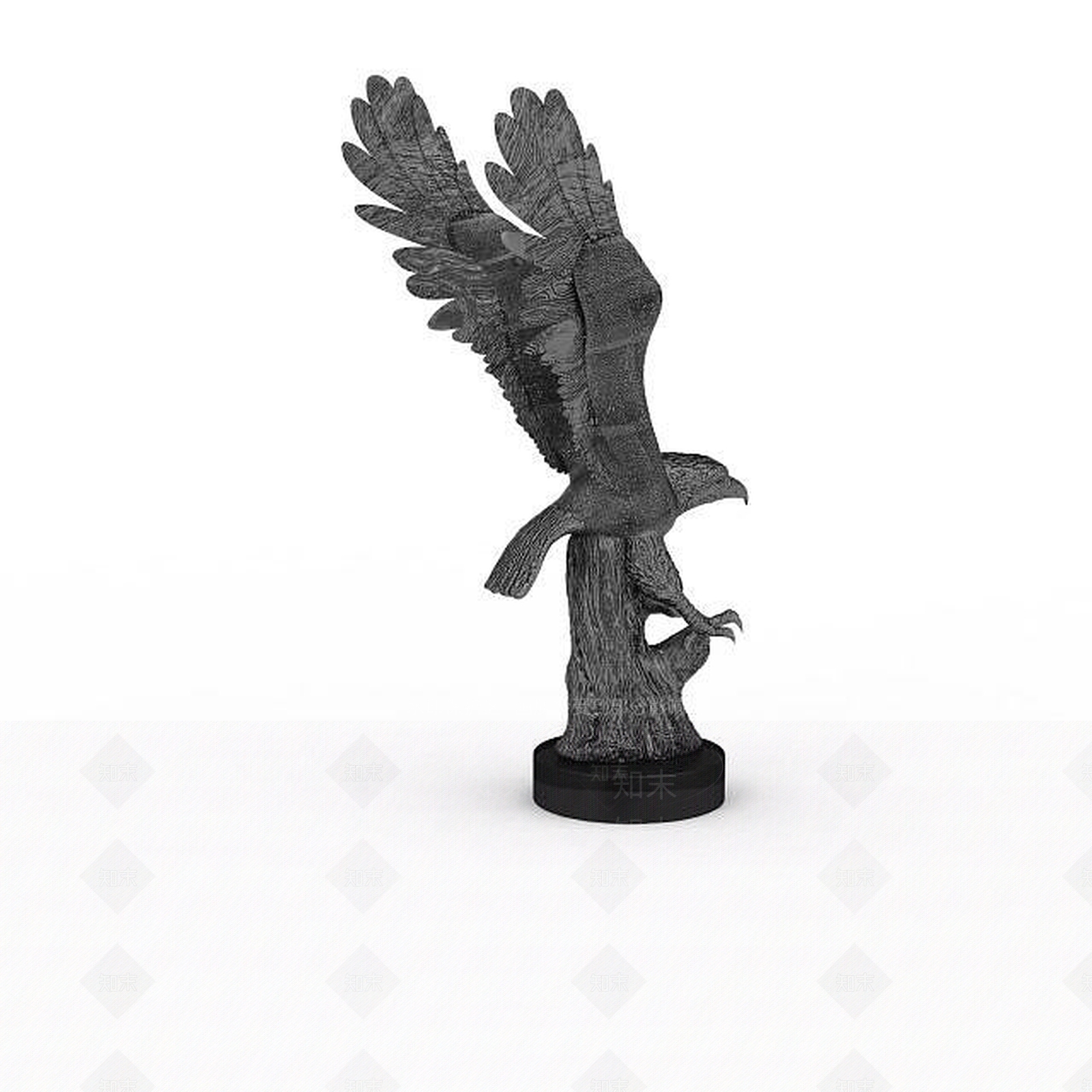 现代老鹰摆件3D模型下载【ID:1197875508】