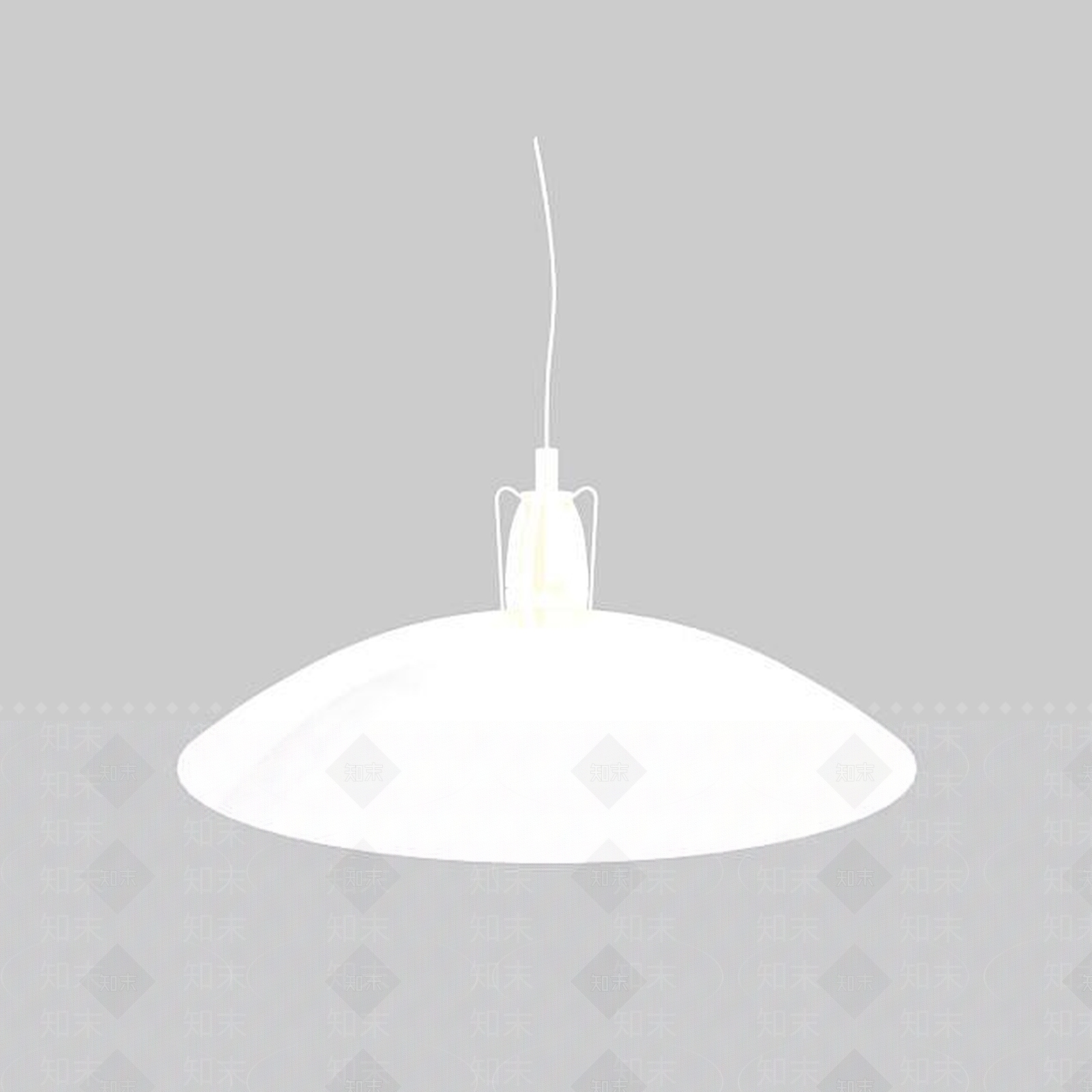 现代白色简约餐厅吊灯3D模型下载【ID:1197877565】