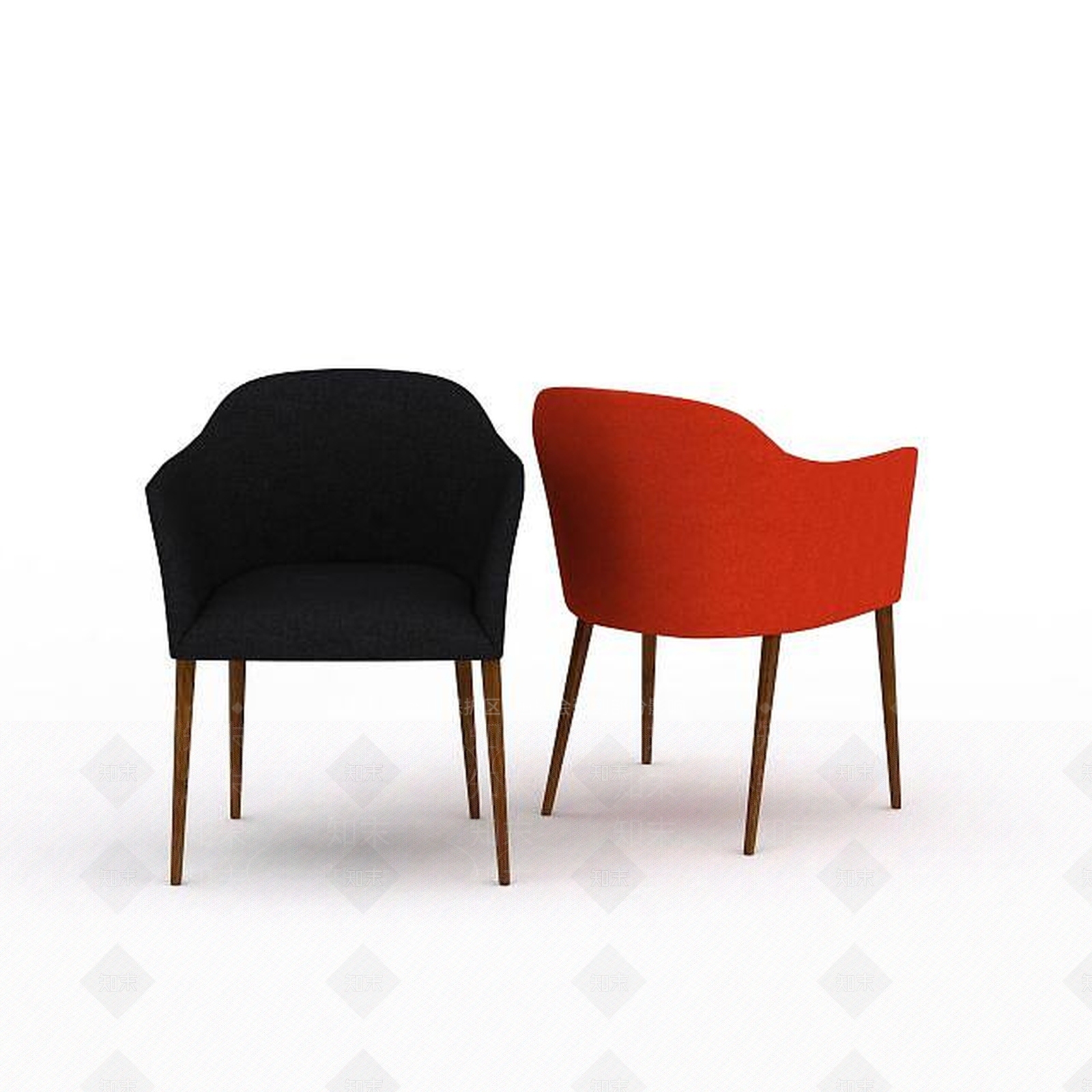 现代简易休闲椅3D模型下载【ID:1197878442】