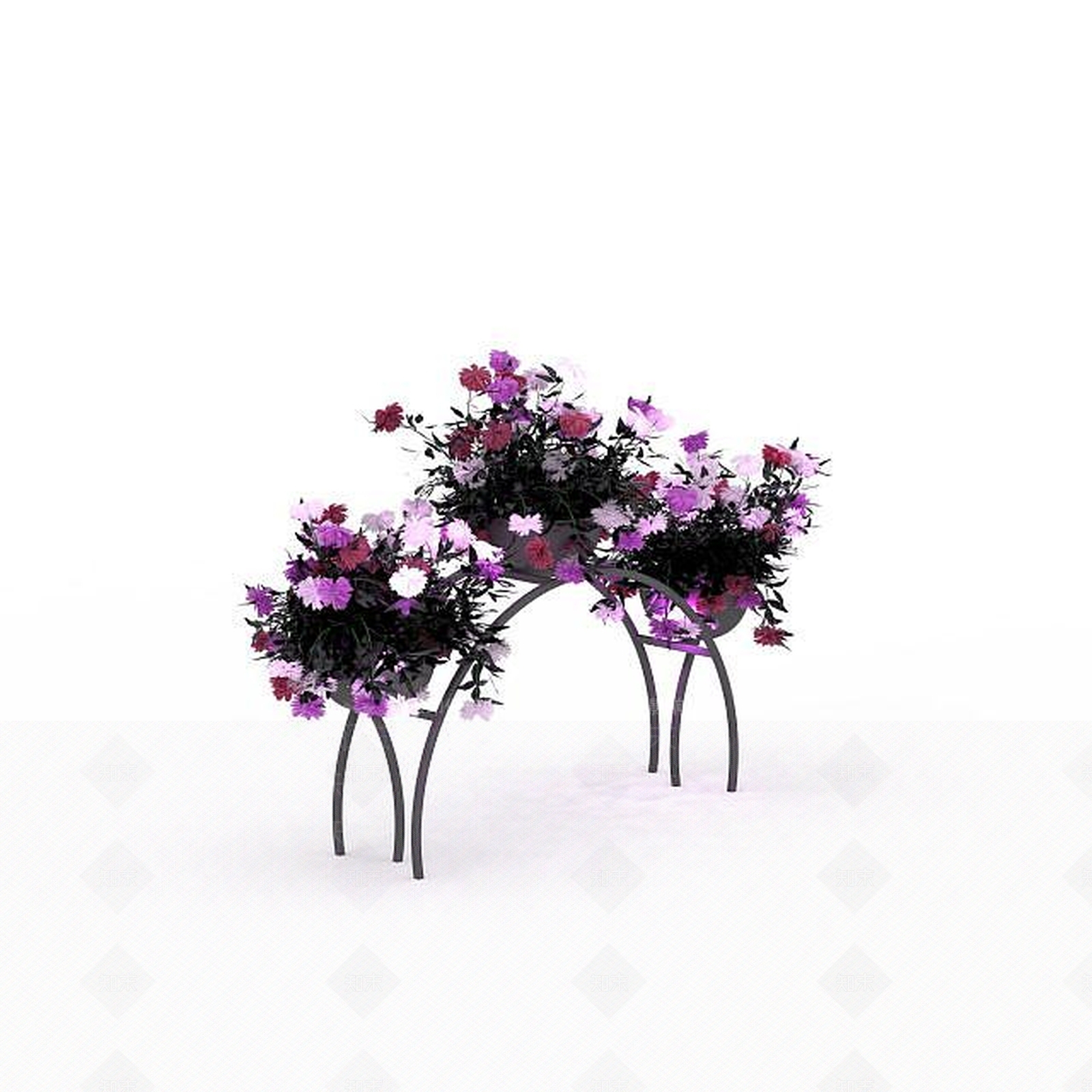 现代花篮3D模型下载【ID:1197880646】