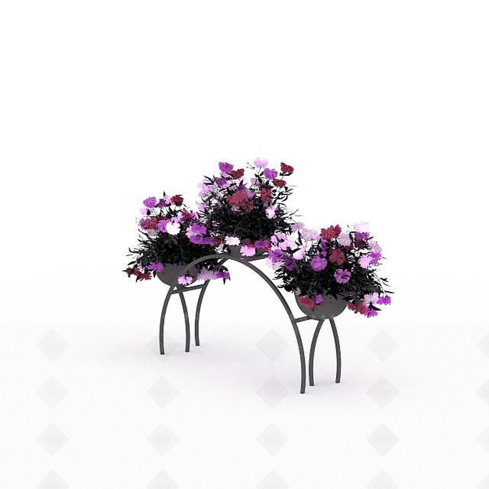 现代花篮3D模型下载【ID:1197880646】