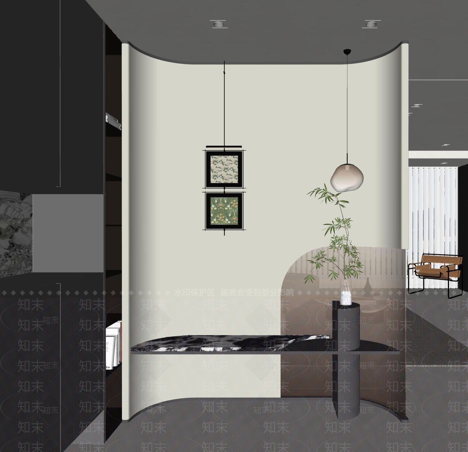 现代玄关SU模型下载【ID:1197880849】