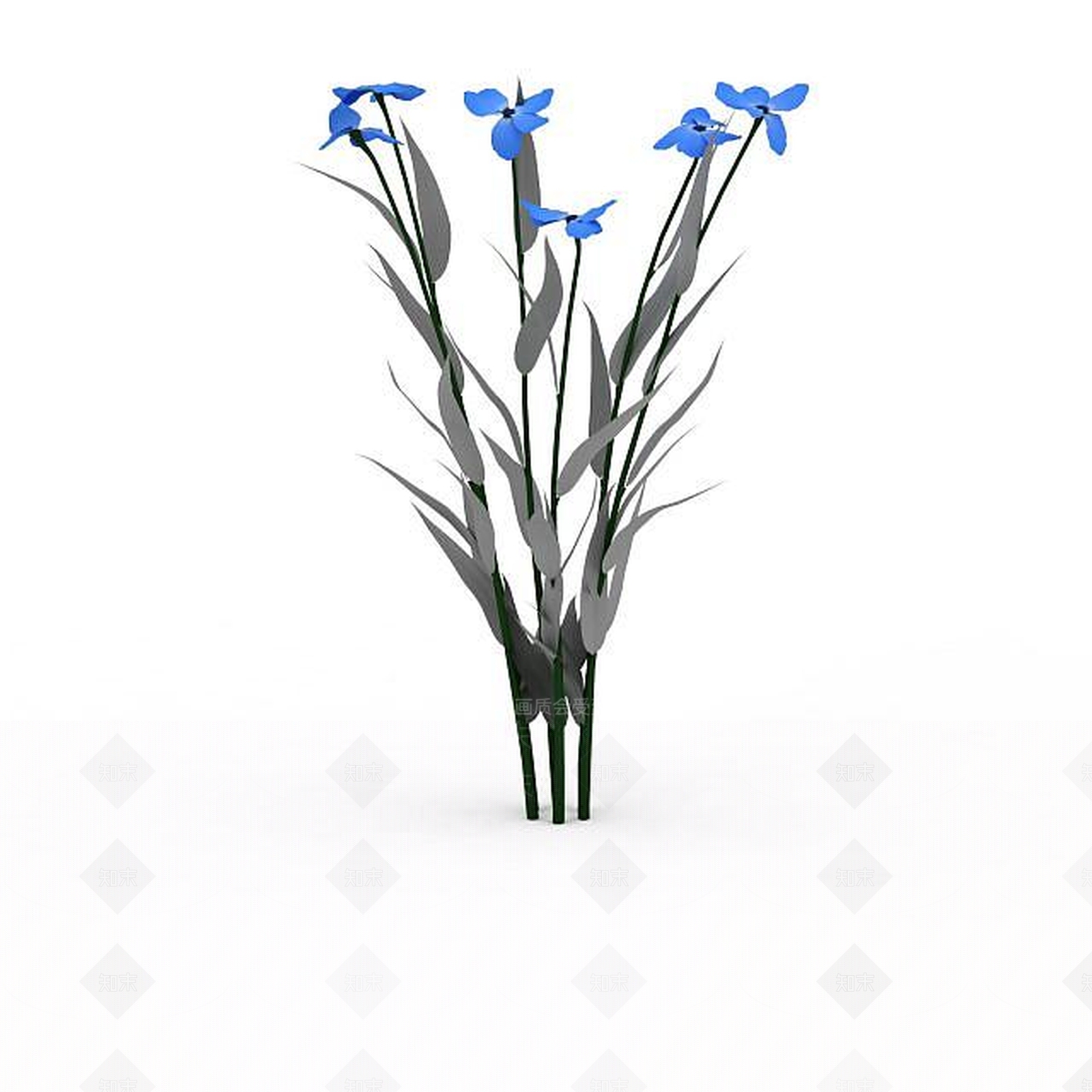 现代花草植物3D模型下载【ID:1197880913】