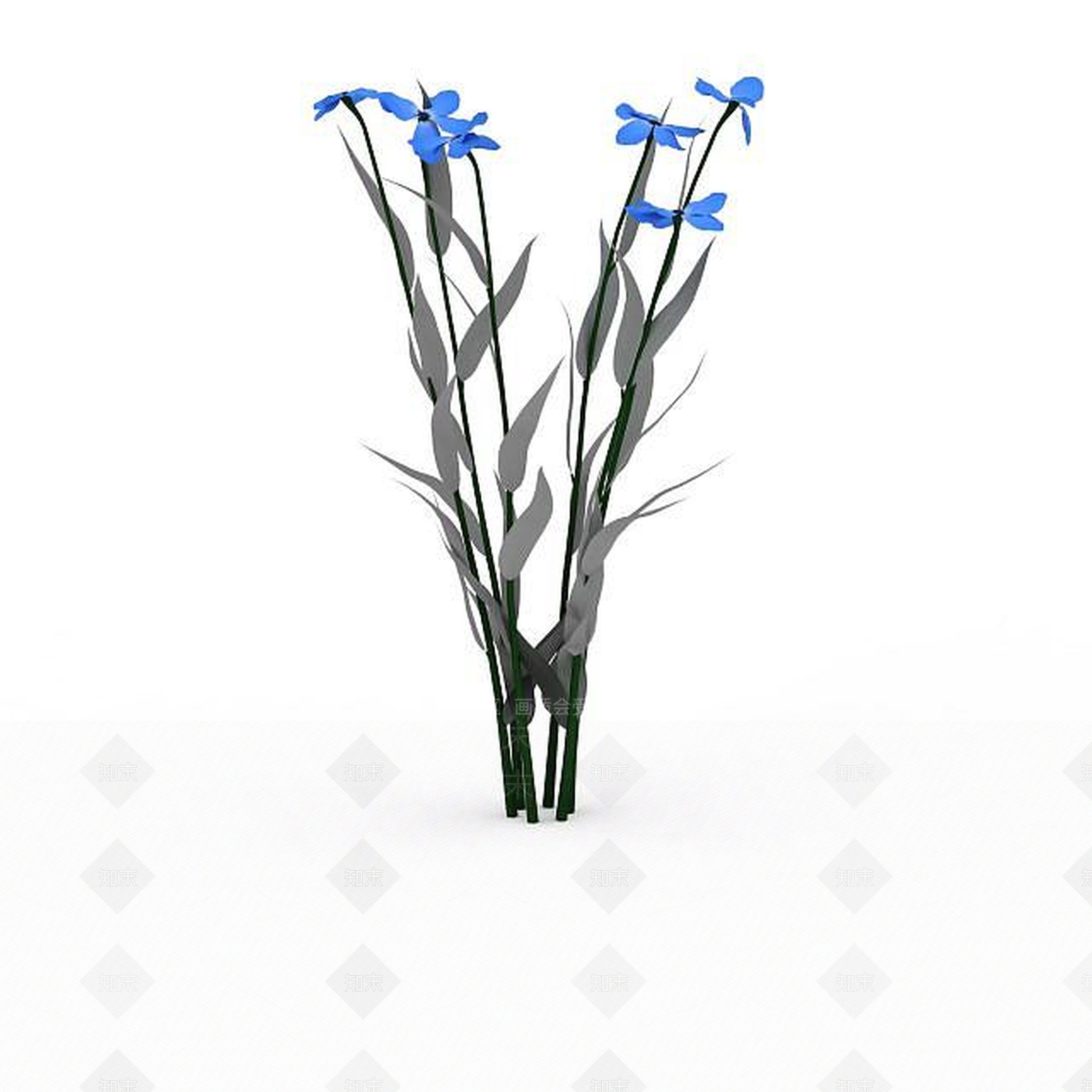 现代花草植物3D模型下载【ID:1197880913】