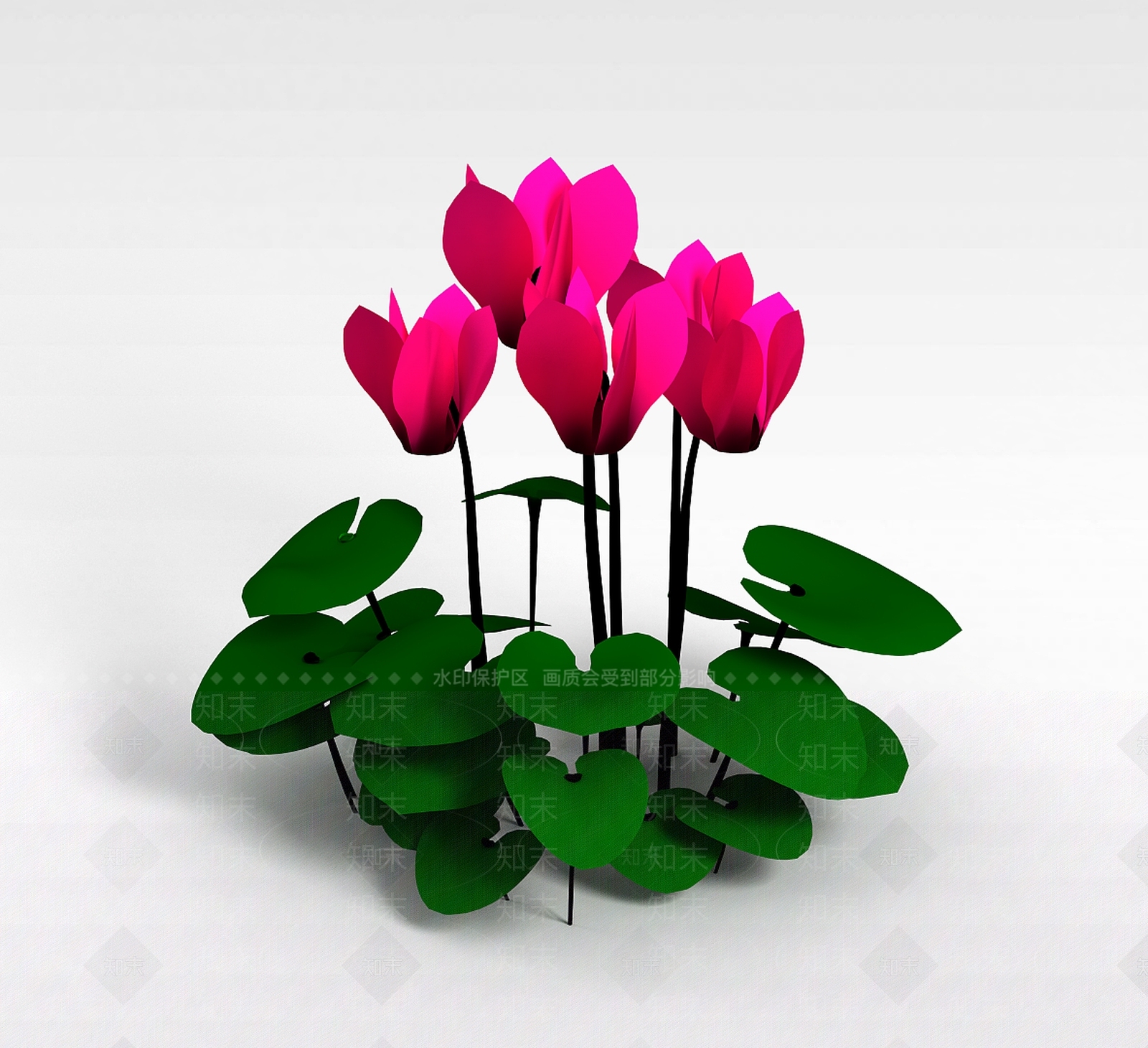 现代花朵鲜花3D模型下载【ID:1197881107】