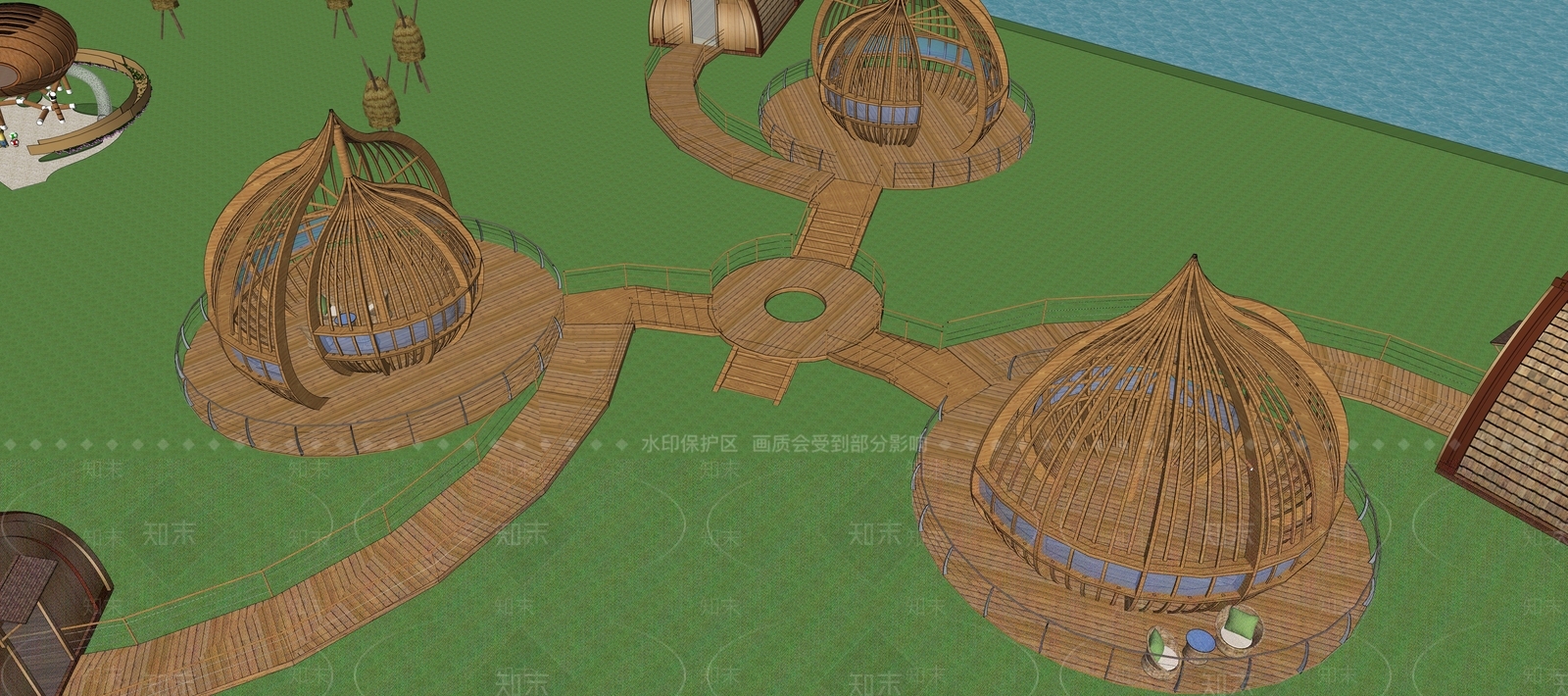现代树屋SU模型下载【ID:1197888514】