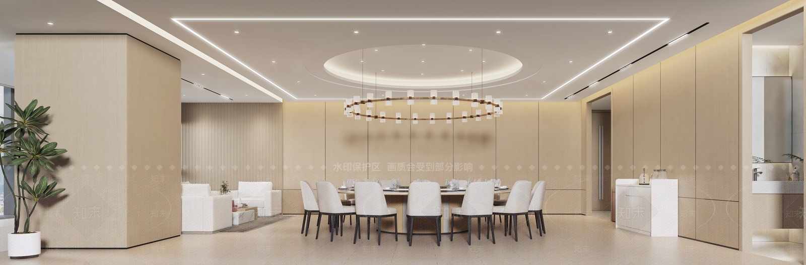 现代包厢3D模型下载【ID:1197899137】