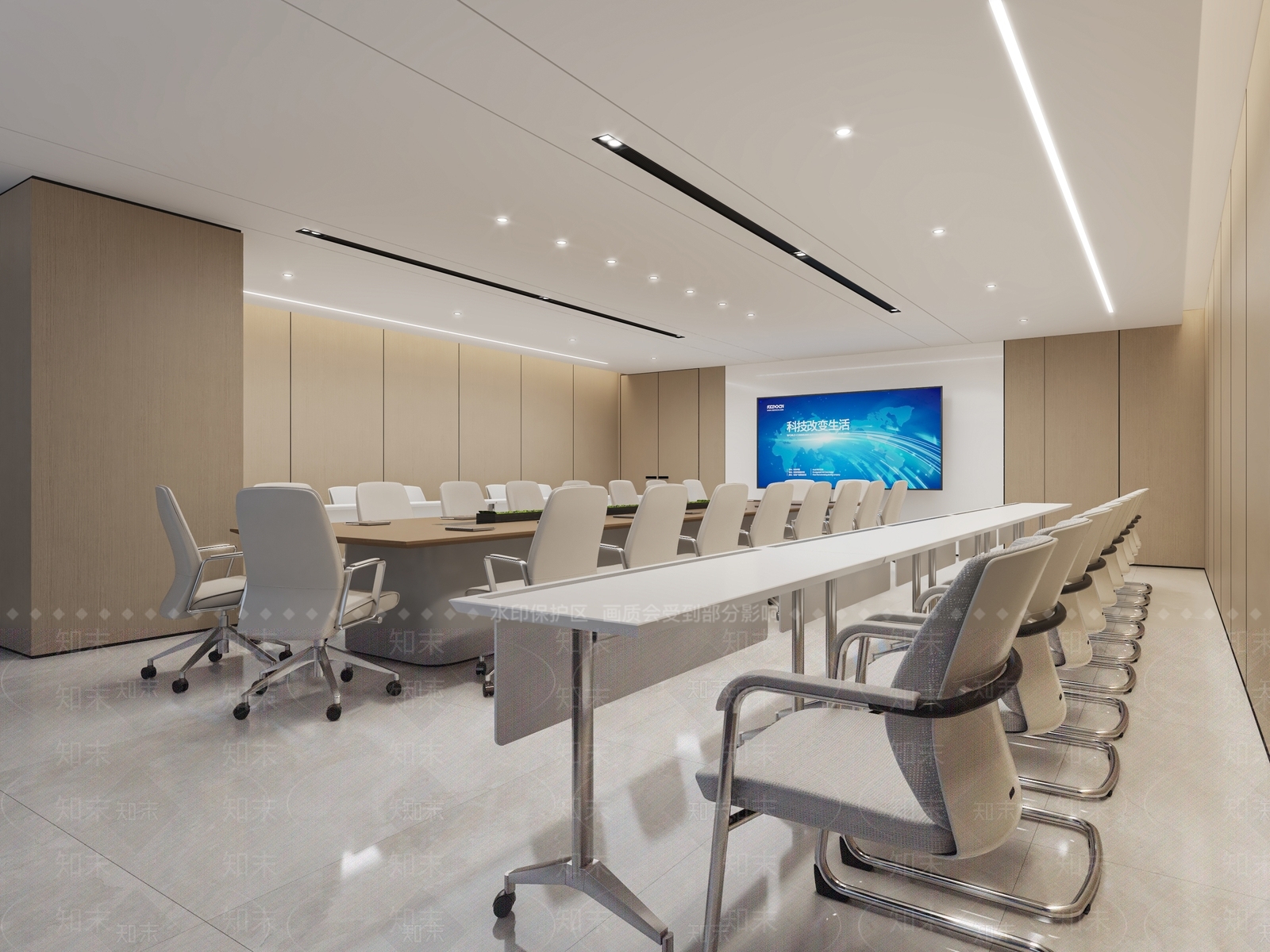 现代会议室3D模型下载【ID:1197899778】