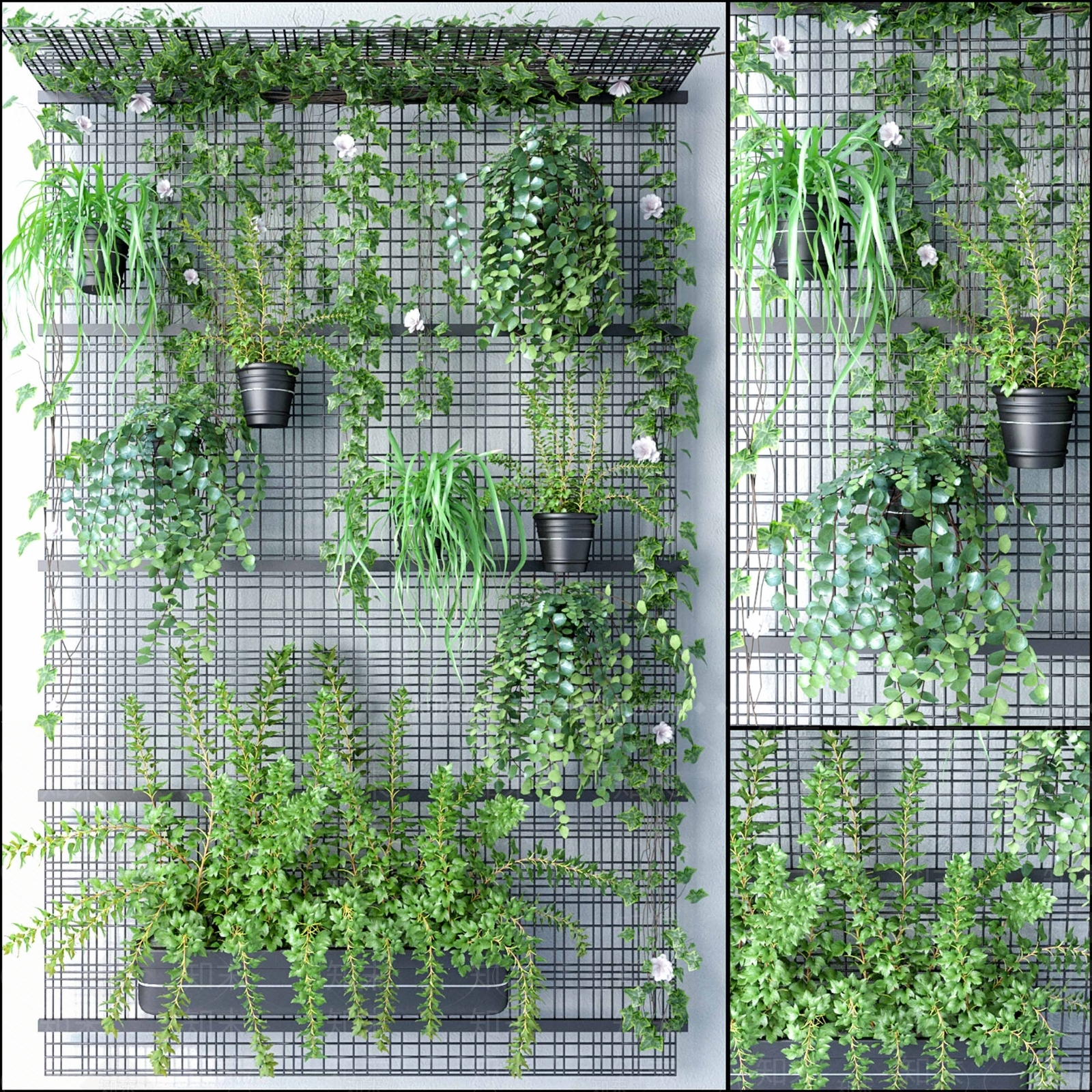 现代极简花盆3D模型下载【ID:1197903462】
