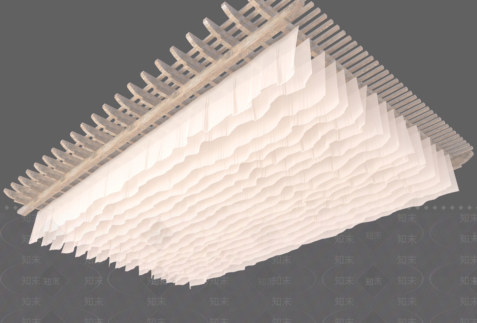 现代吊顶SU模型下载【ID:1197916804】