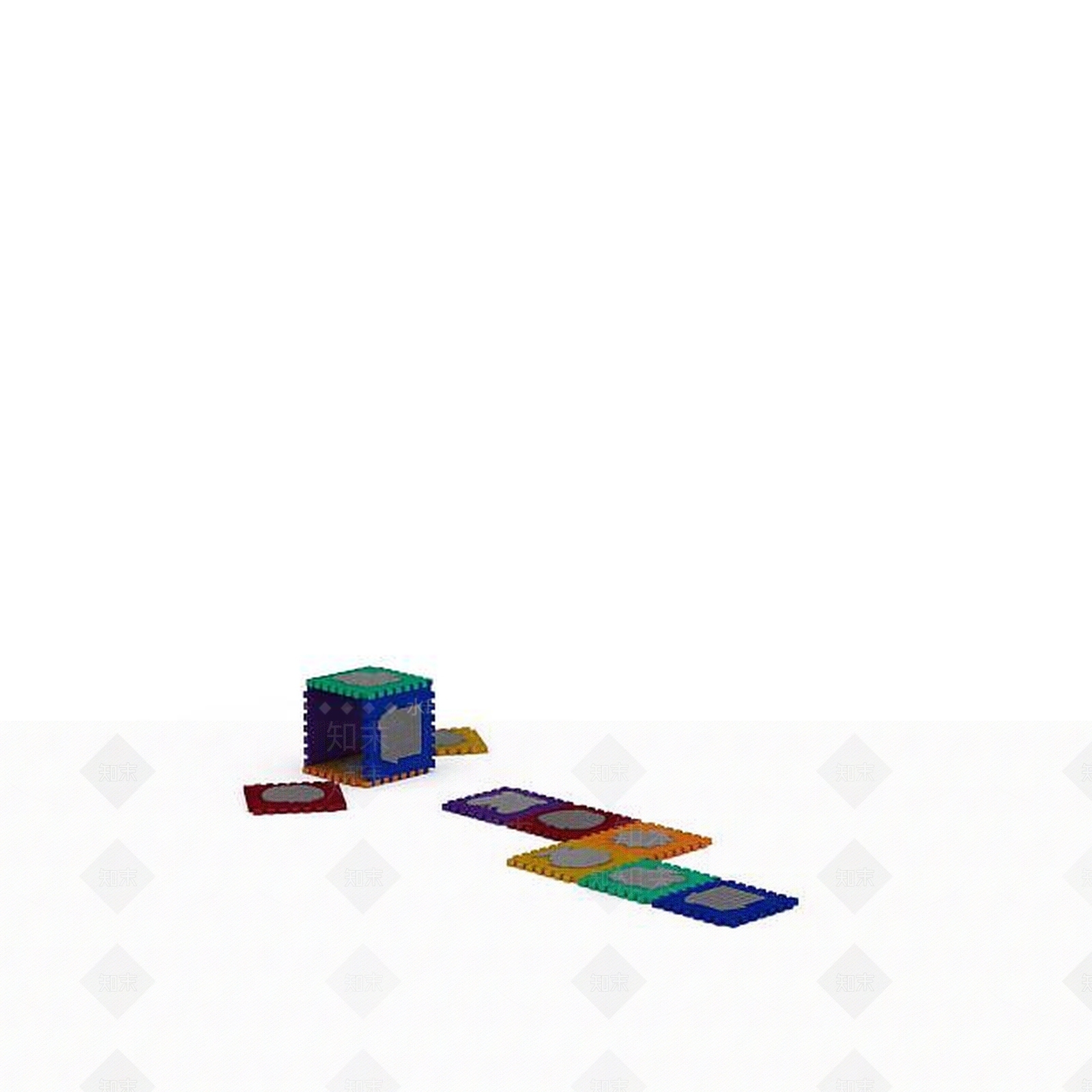 现代摆件组合3D模型下载【ID:1197921103】