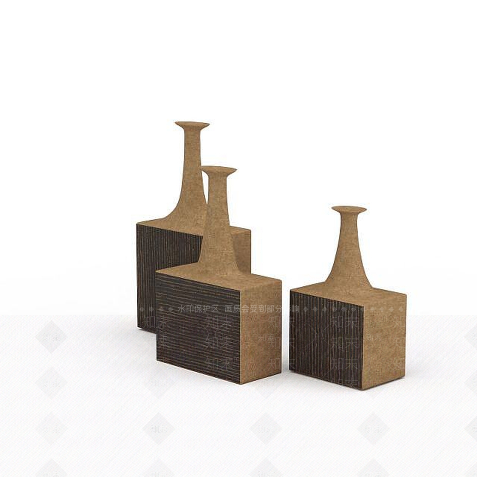现代摆件组合3D模型下载【ID:1197922325】
