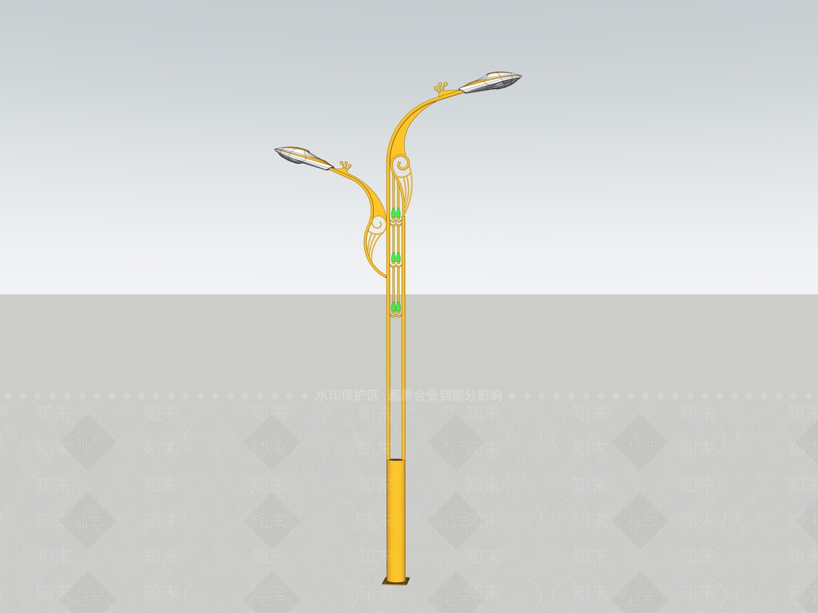 现代简约景观灯SU模型下载【ID:1197923777】