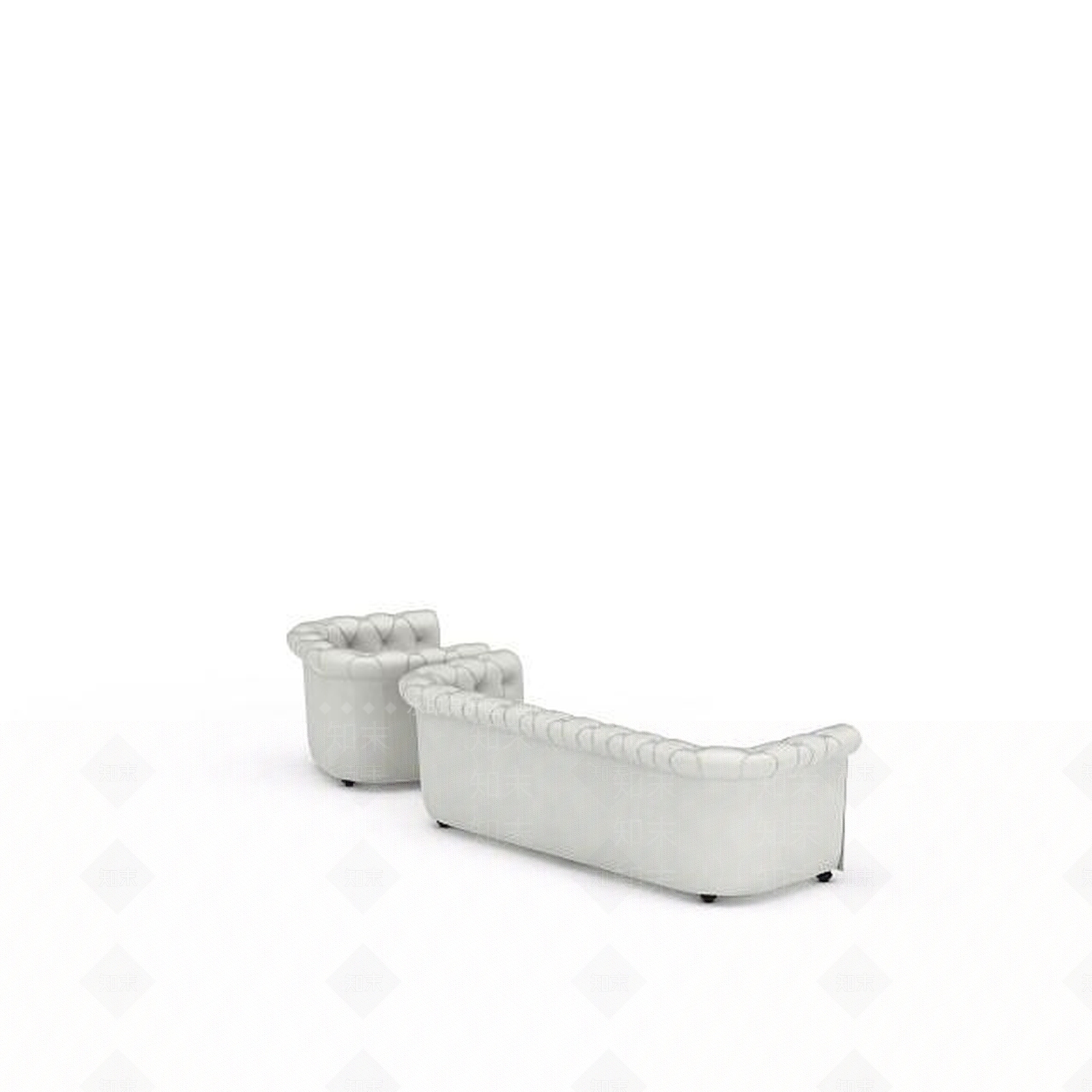 现代双人沙发3D模型下载【ID:1199857401】