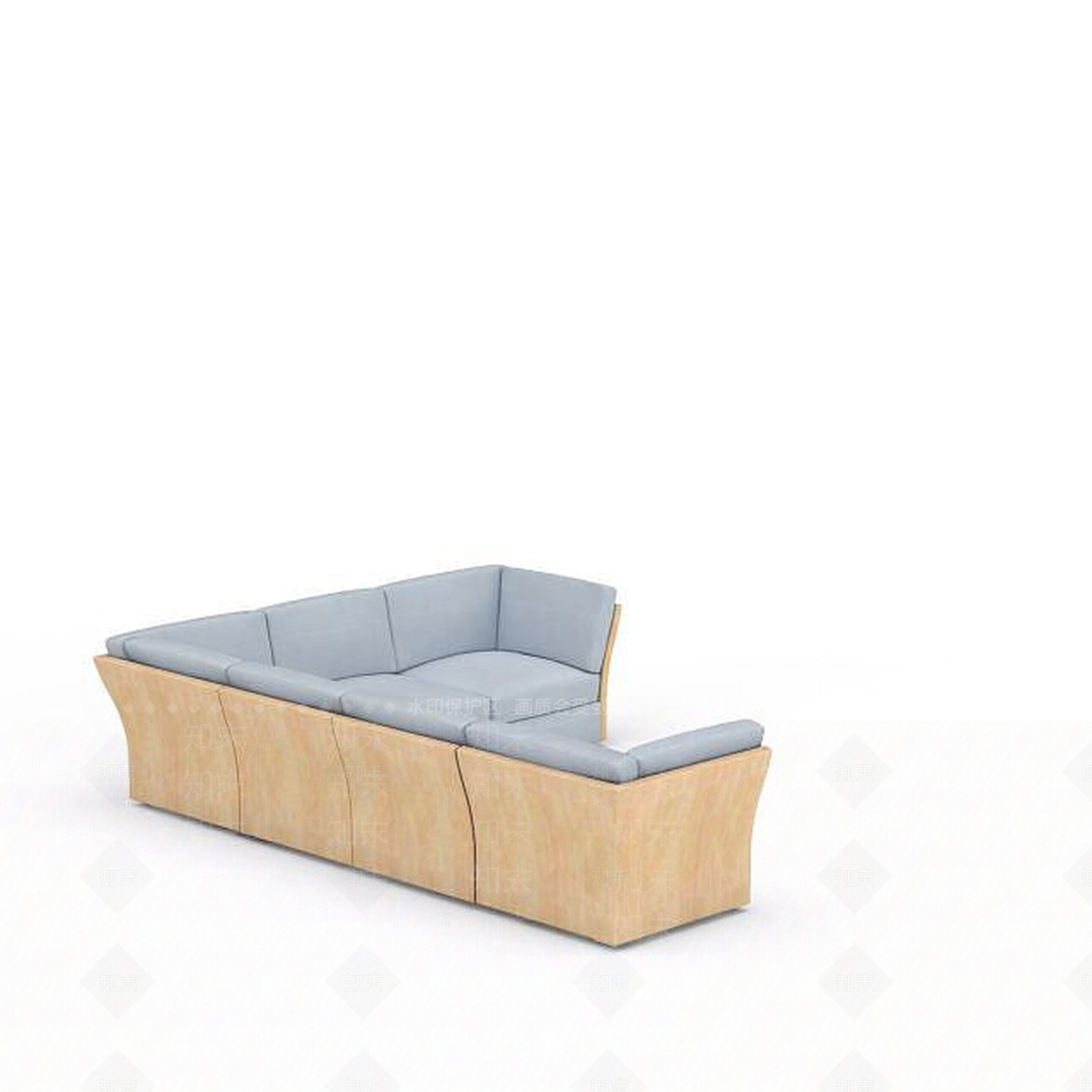 现代双人沙发3D模型下载【ID:1197923946】