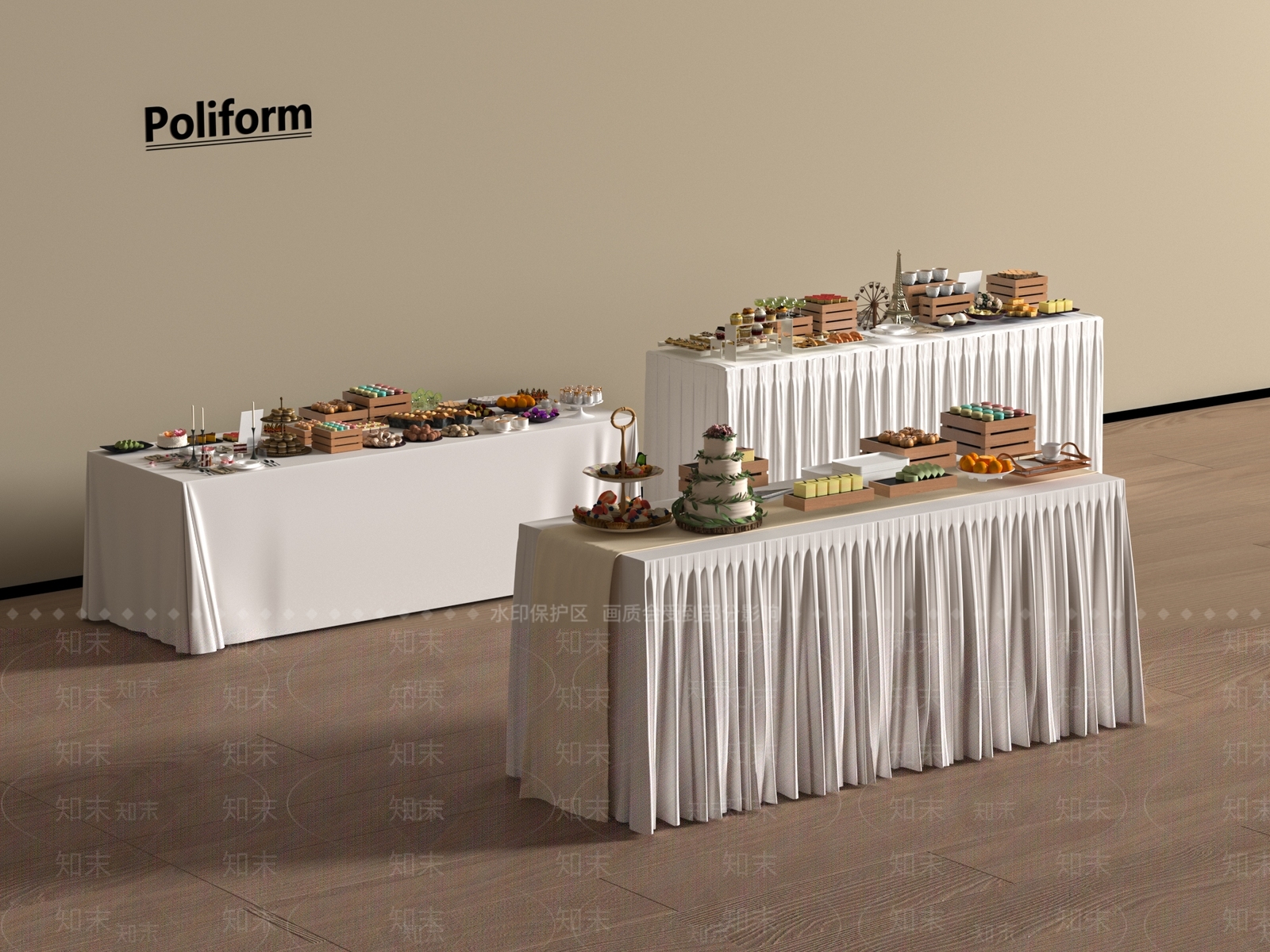 酒水食物3D模型下载【ID:1197926301】