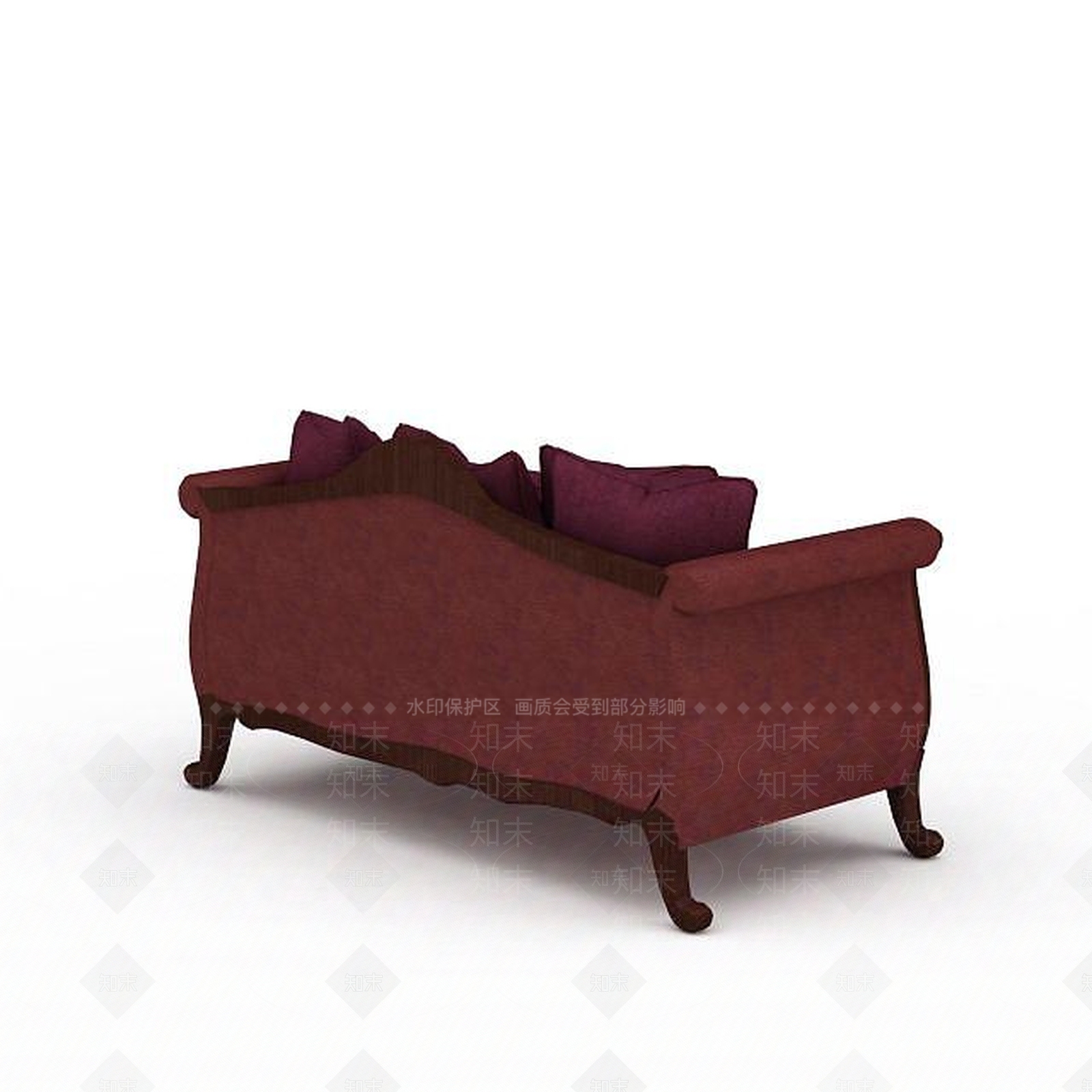 现代双人沙发3D模型下载【ID:1197925732】