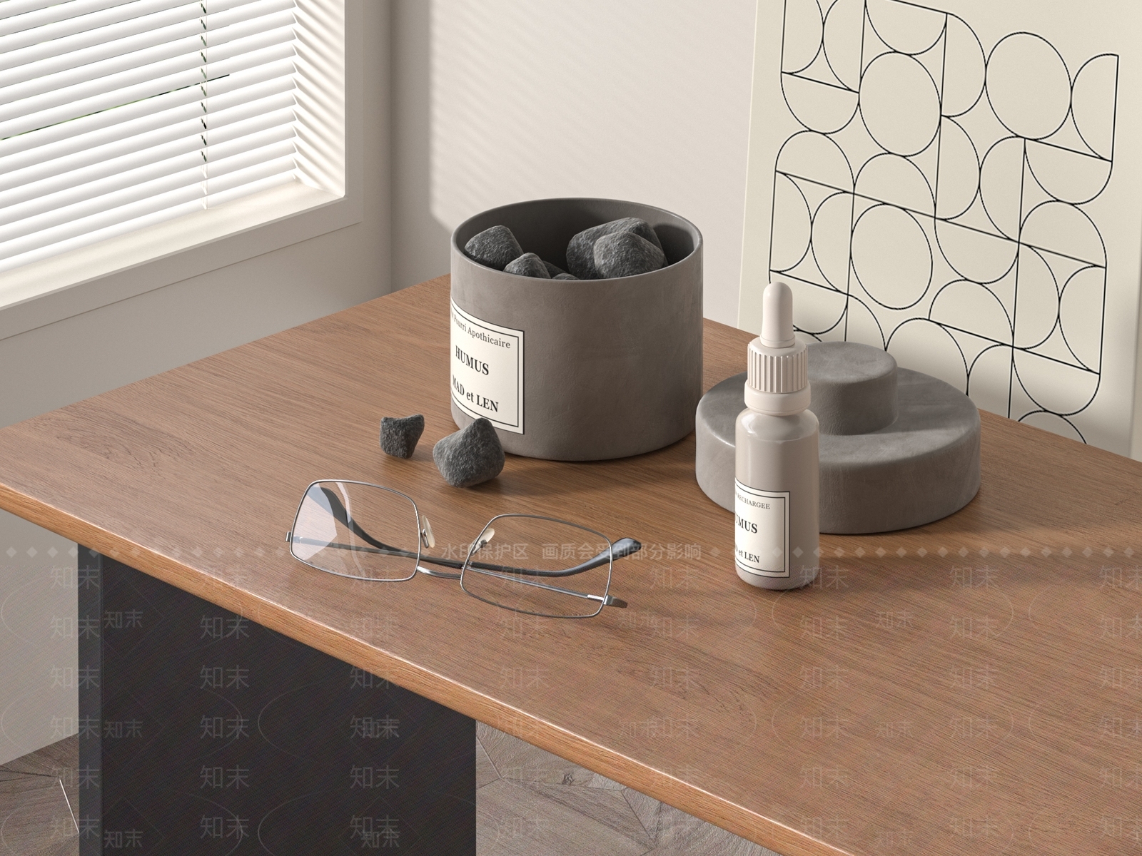 现代摆件组合3D模型下载【ID:1197927080】