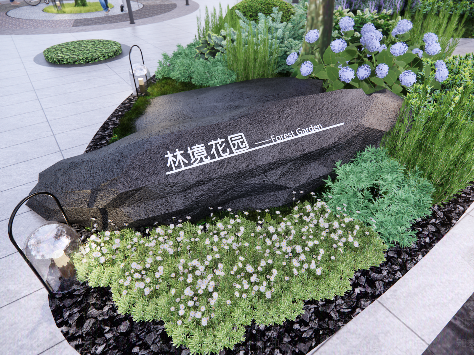 新中式现代景观石SU模型下载【ID:1197929208】