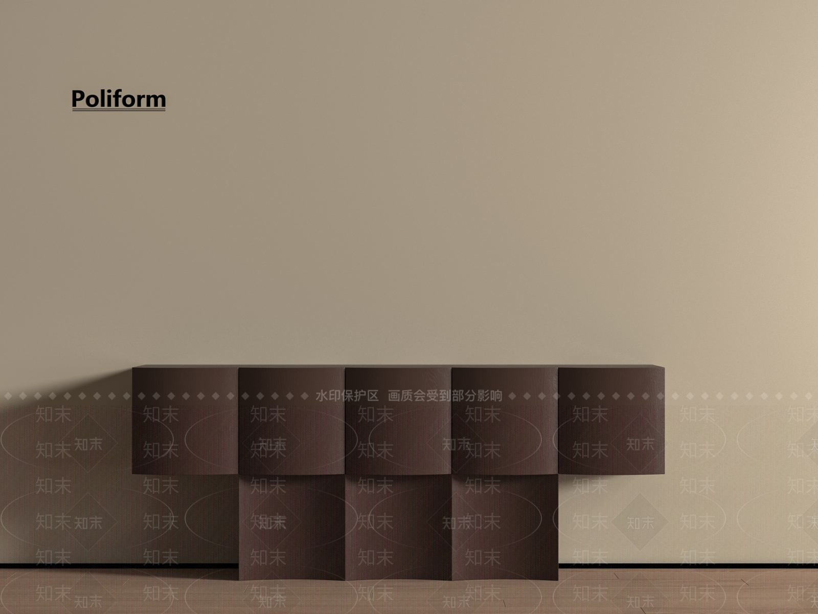 现代玄关柜3D模型下载【ID:1197929408】