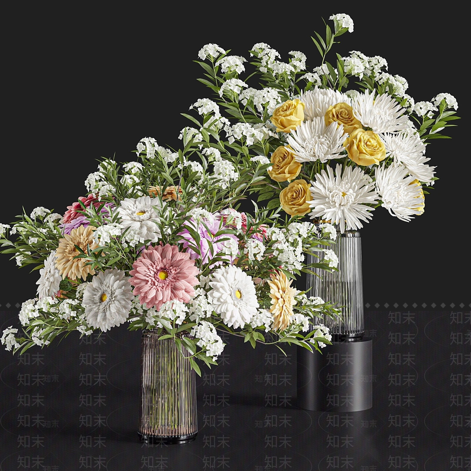 花艺3D模型下载【ID:1197934419】