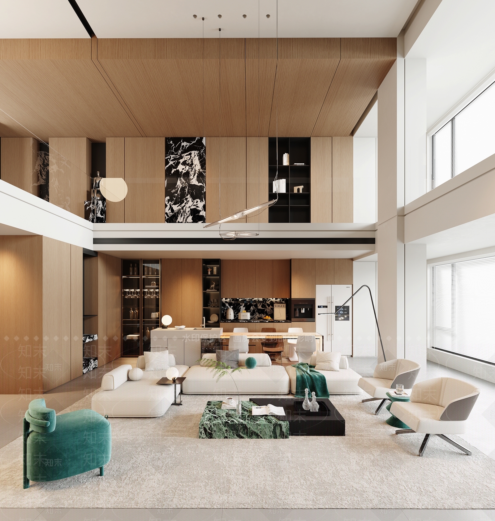 现代客餐厅3D模型下载【ID:1197935781】