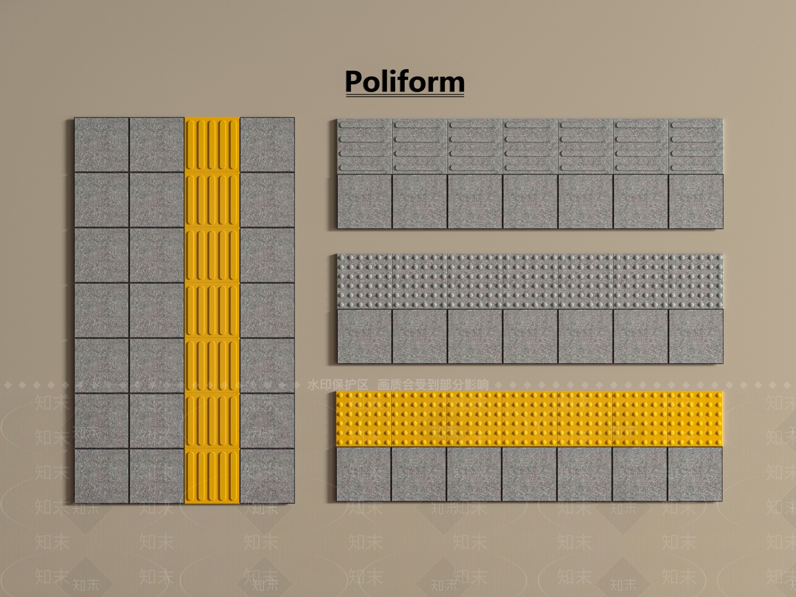 现代人行道路SU模型下载【ID:1197937467】