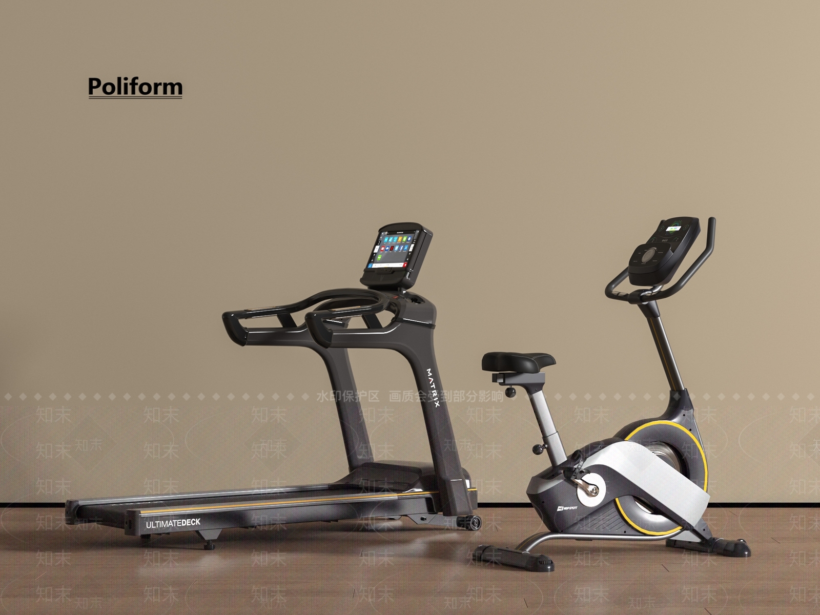 跑步机SU模型下载【ID:1197940432】