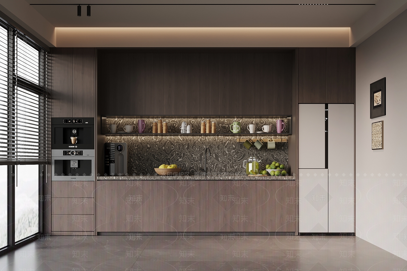 现代意式茶水间3D模型下载【ID:1197950119】