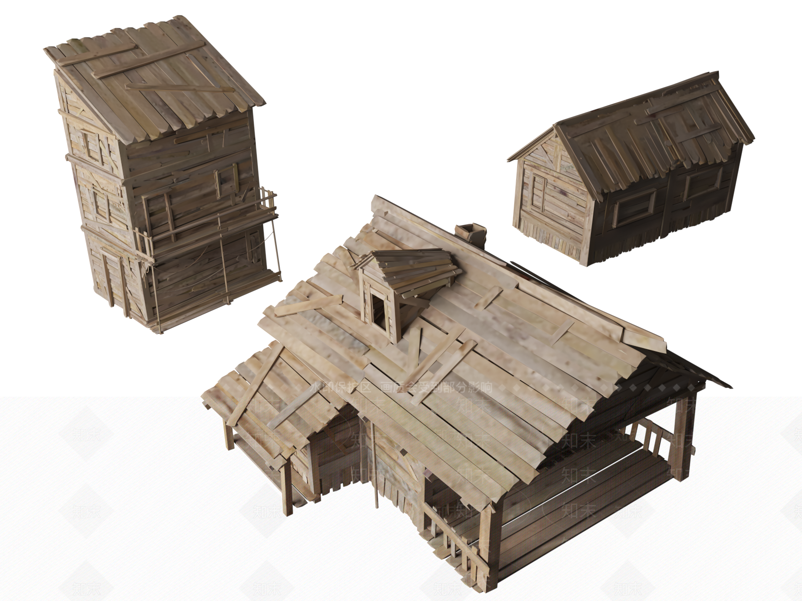 中古古建3D模型下载【ID:1197951511】