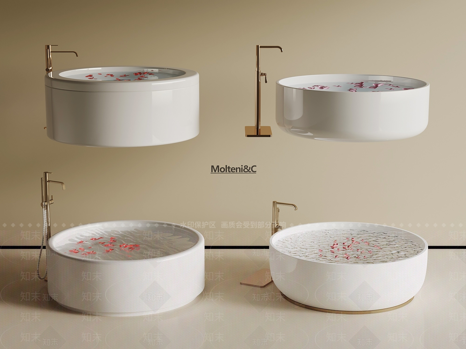 浴缸3D模型下载【ID:1197953064】