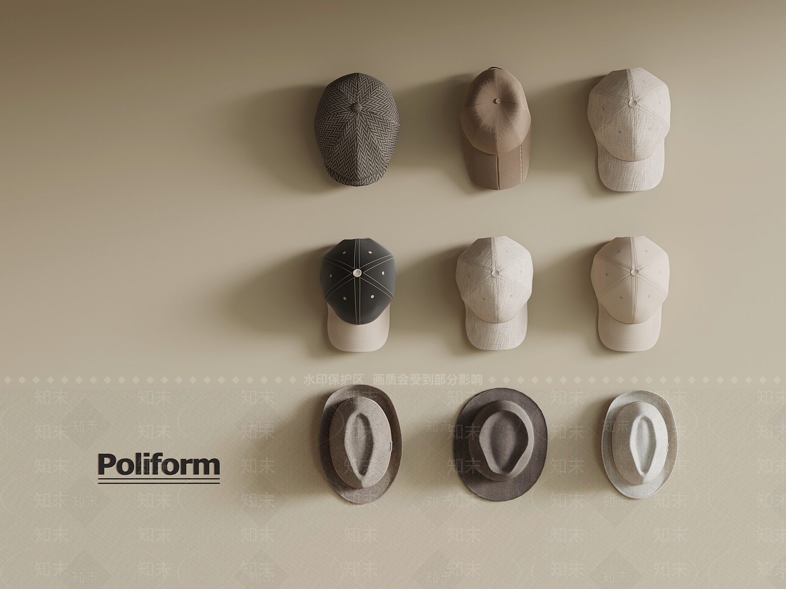 帽子3D模型下载【ID:1197953795】