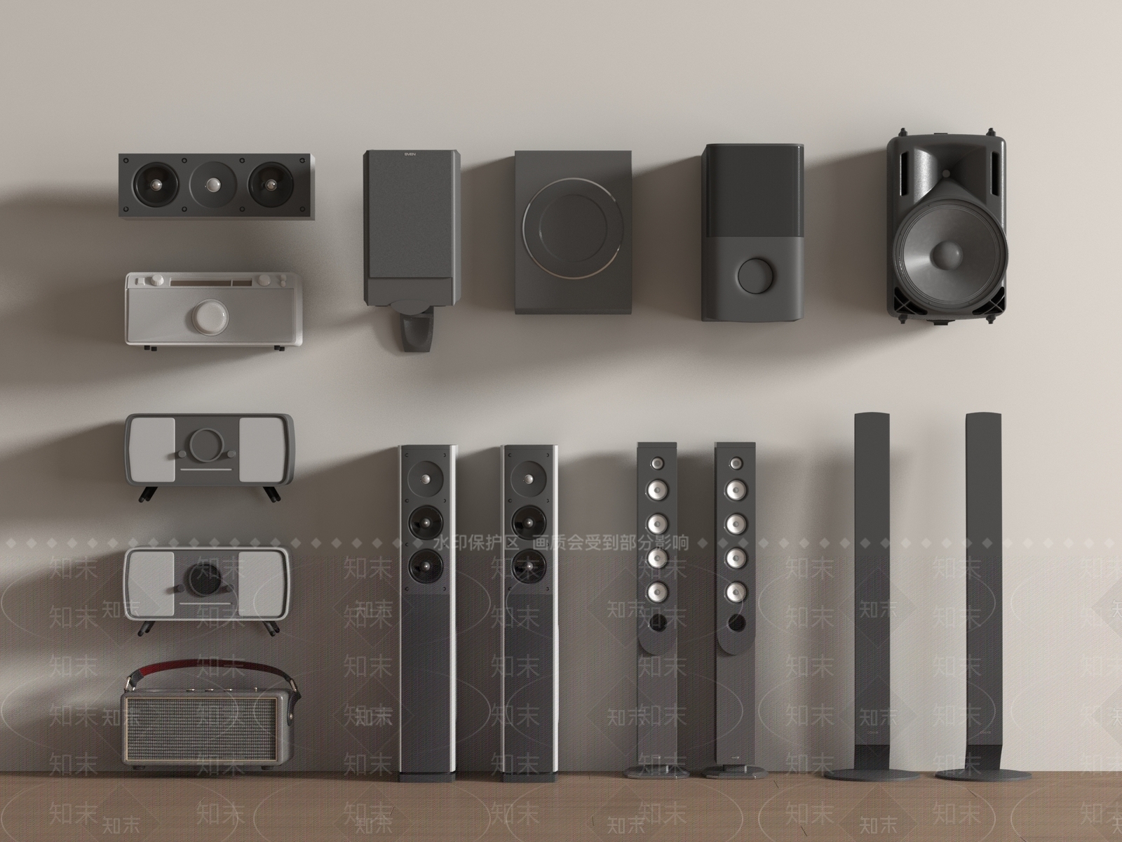 音响3D模型下载【ID:1197960032】