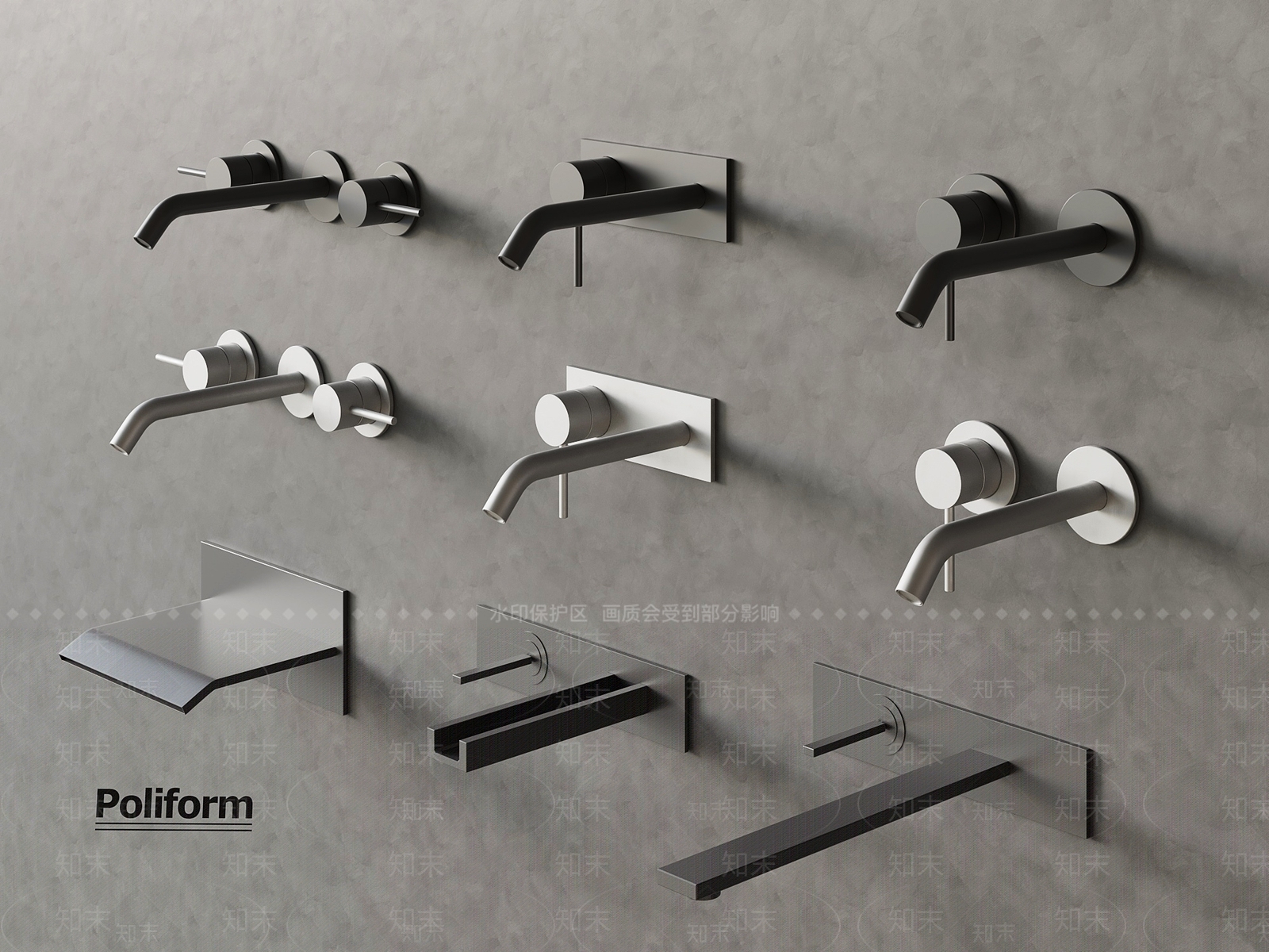 现代水龙头SU模型下载【ID:1197961641】
