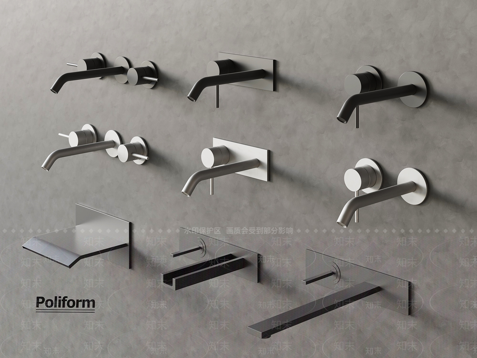 现代水龙头3D模型下载【ID:1197961865】