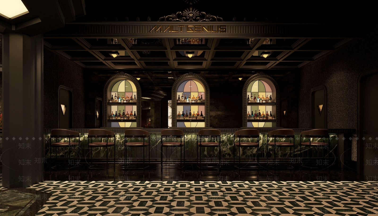 轻奢酒吧3D模型下载【ID:1197963865】