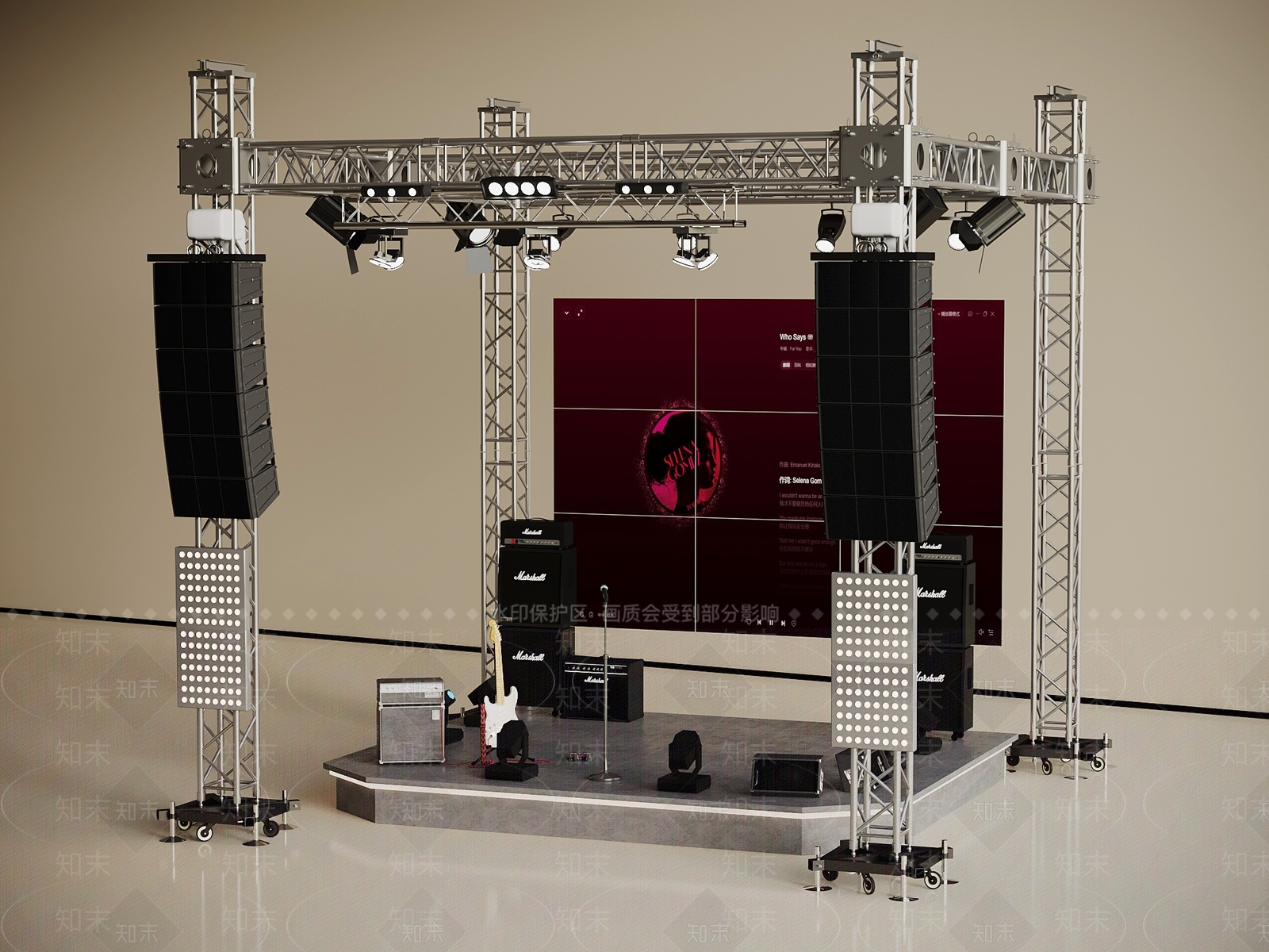 现代其他舞台结构3D模型下载【ID:1197963906】