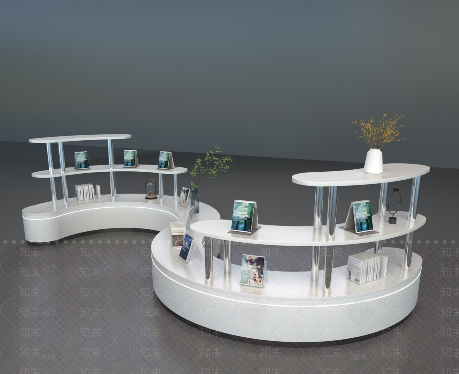 现代文创展台SU模型下载【ID:1197970862】