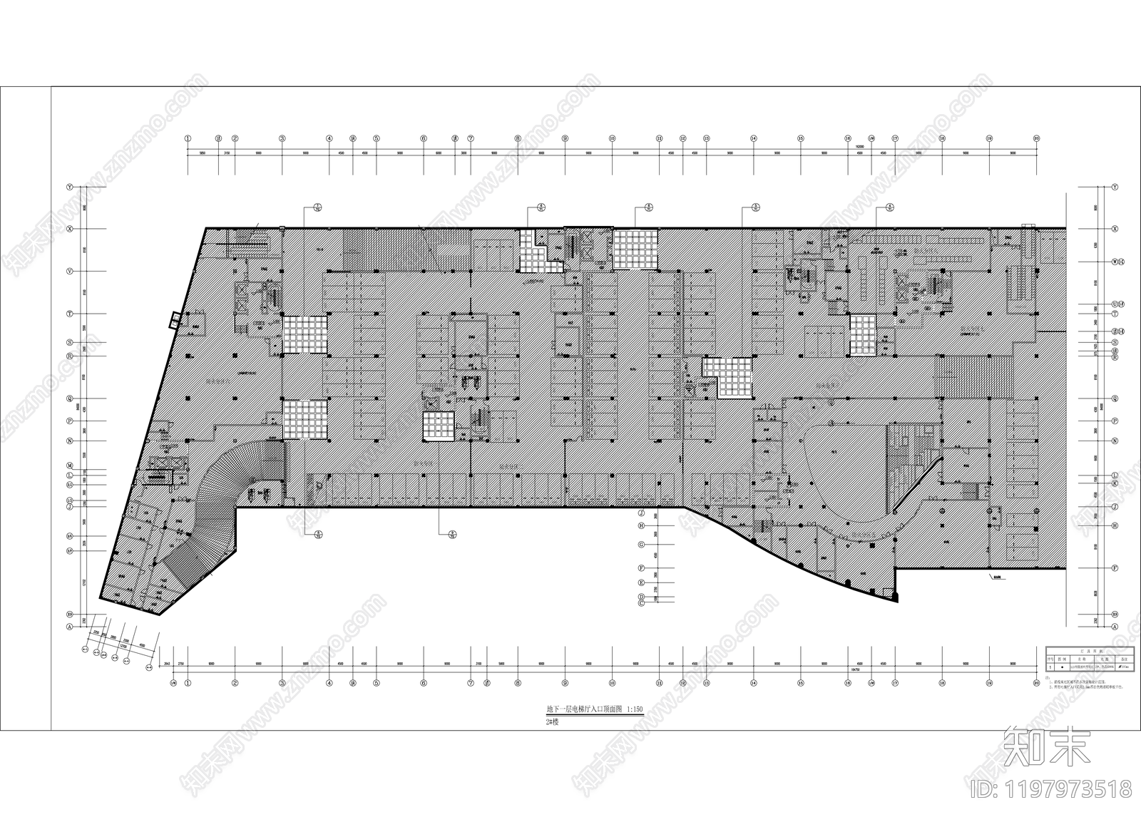 现代整体办公空间cad施工图下载【ID:1197973518】