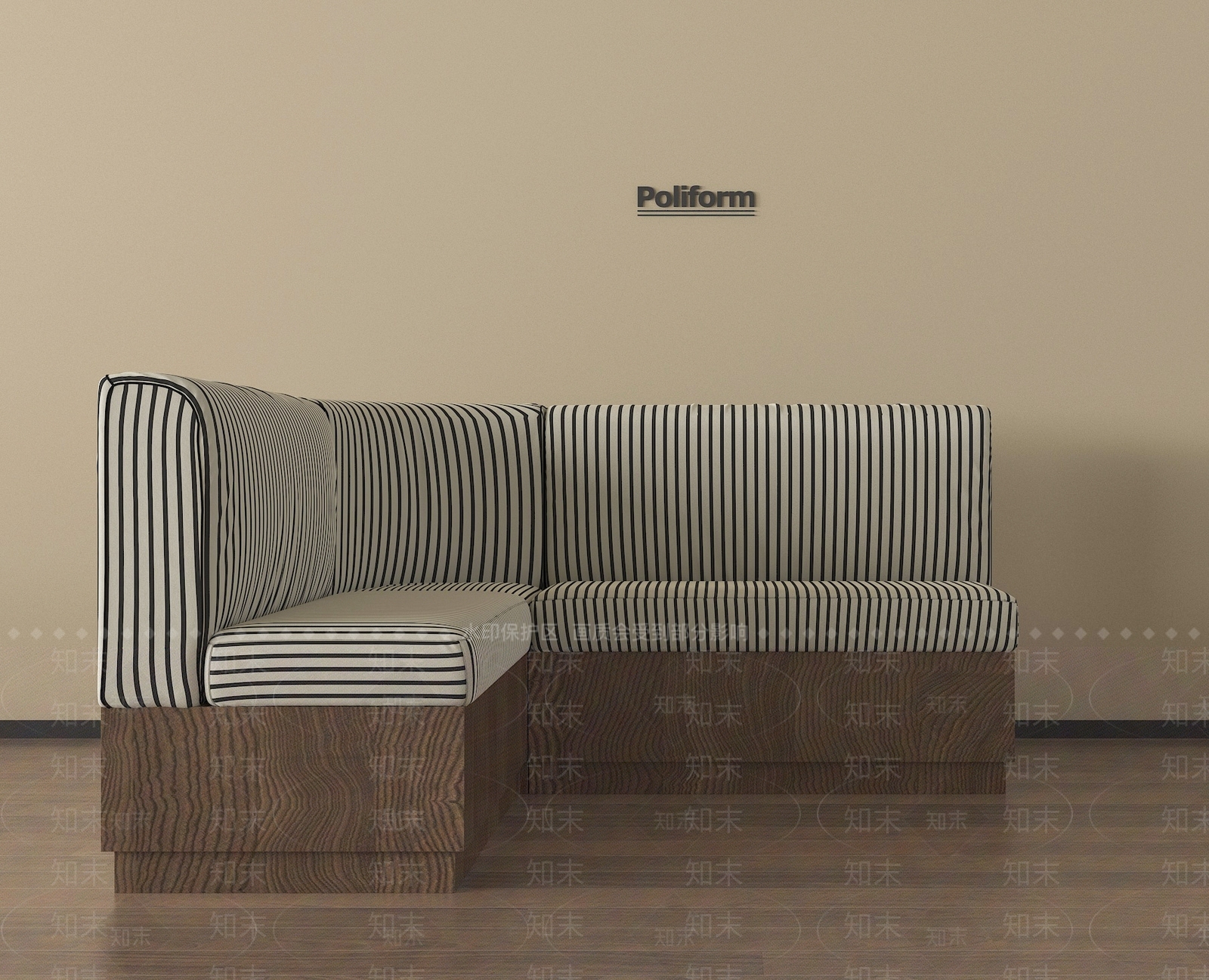 现代卡座沙发3D模型下载【ID:1197978057】