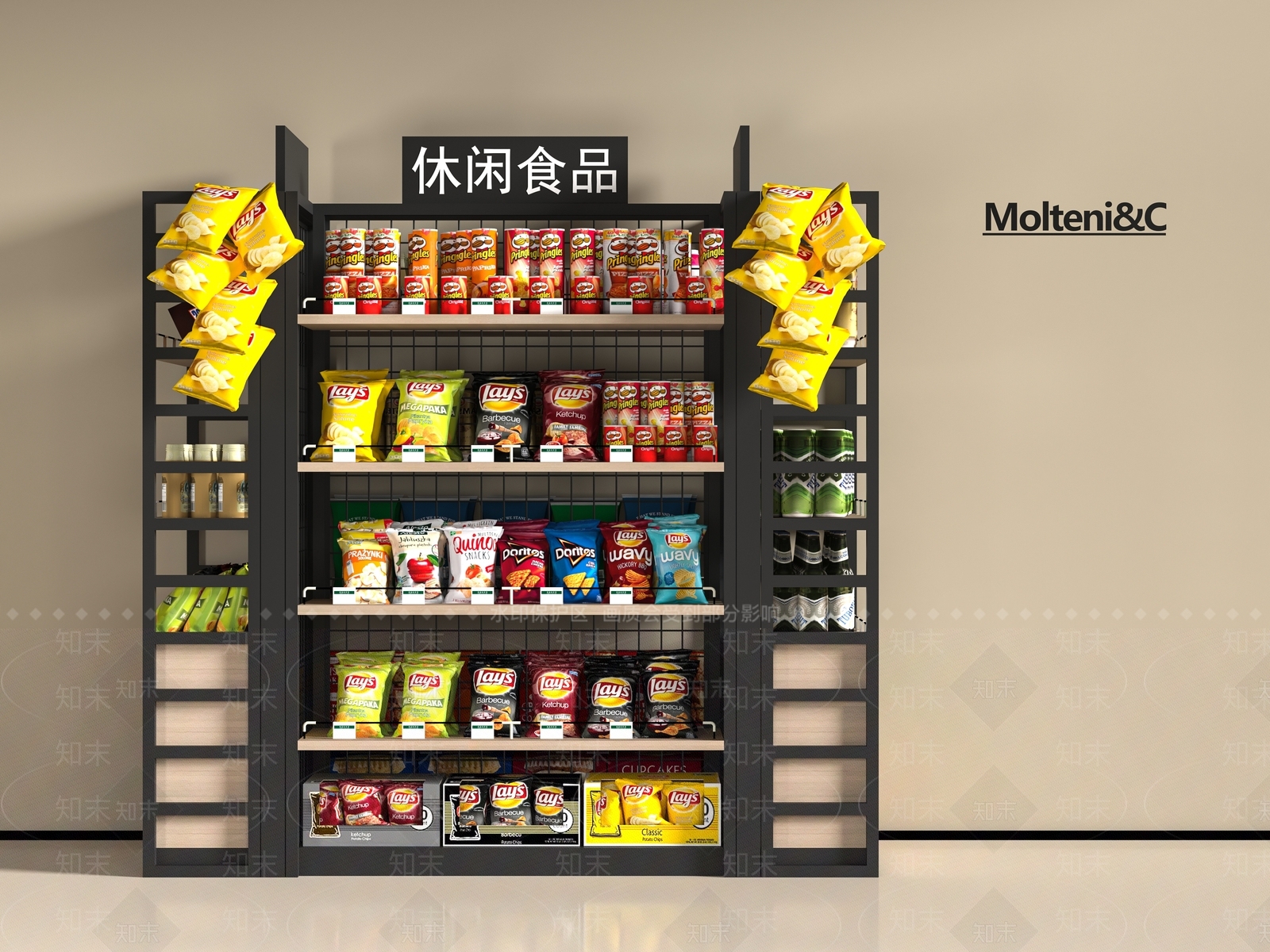 货架SU模型下载【ID:1197986597】