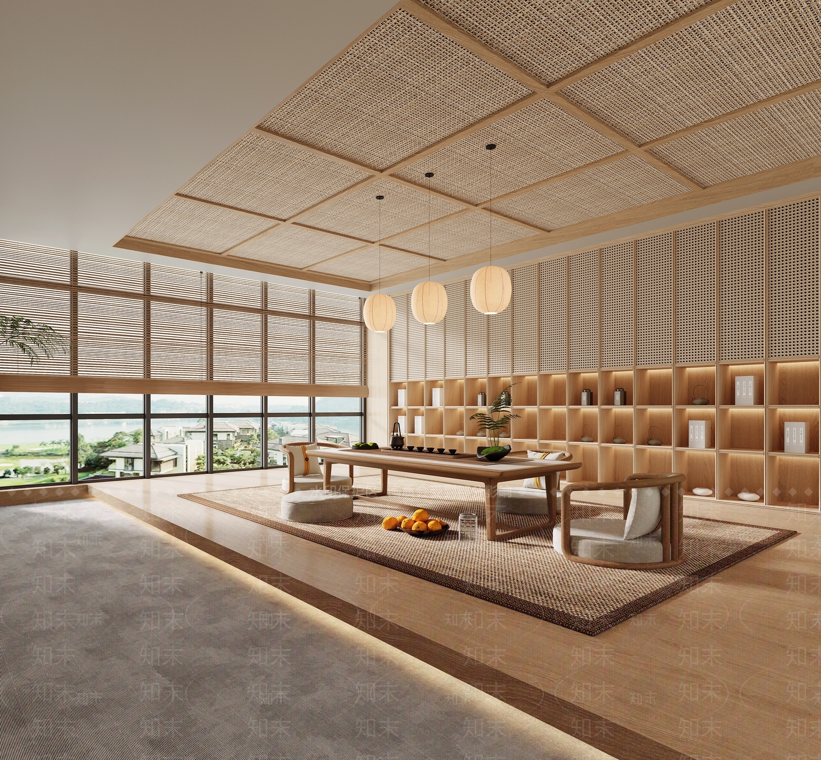 日式茶室3D模型下载【ID:1197988389】