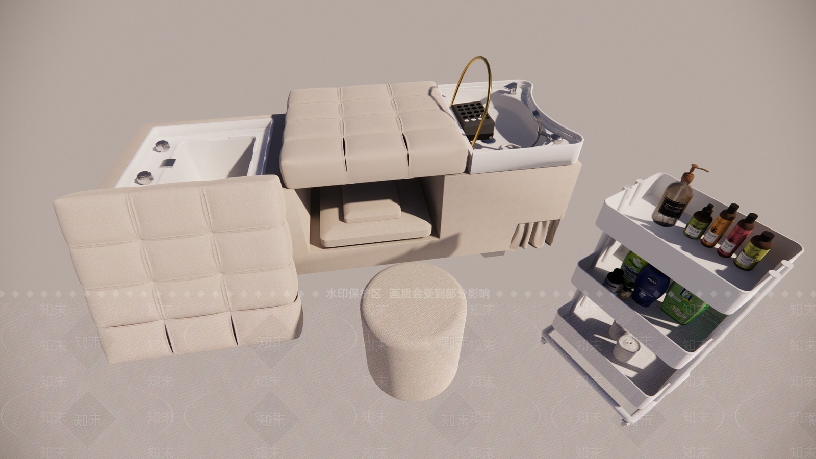 现代新中式其他床具SU模型下载【ID:1197991949】