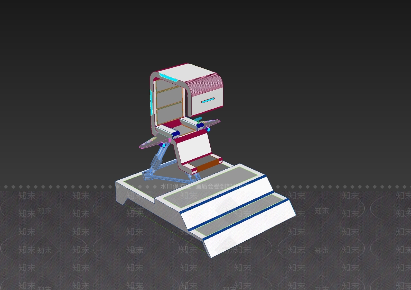 现代工业科技展厅3D模型下载【ID:1198000764】